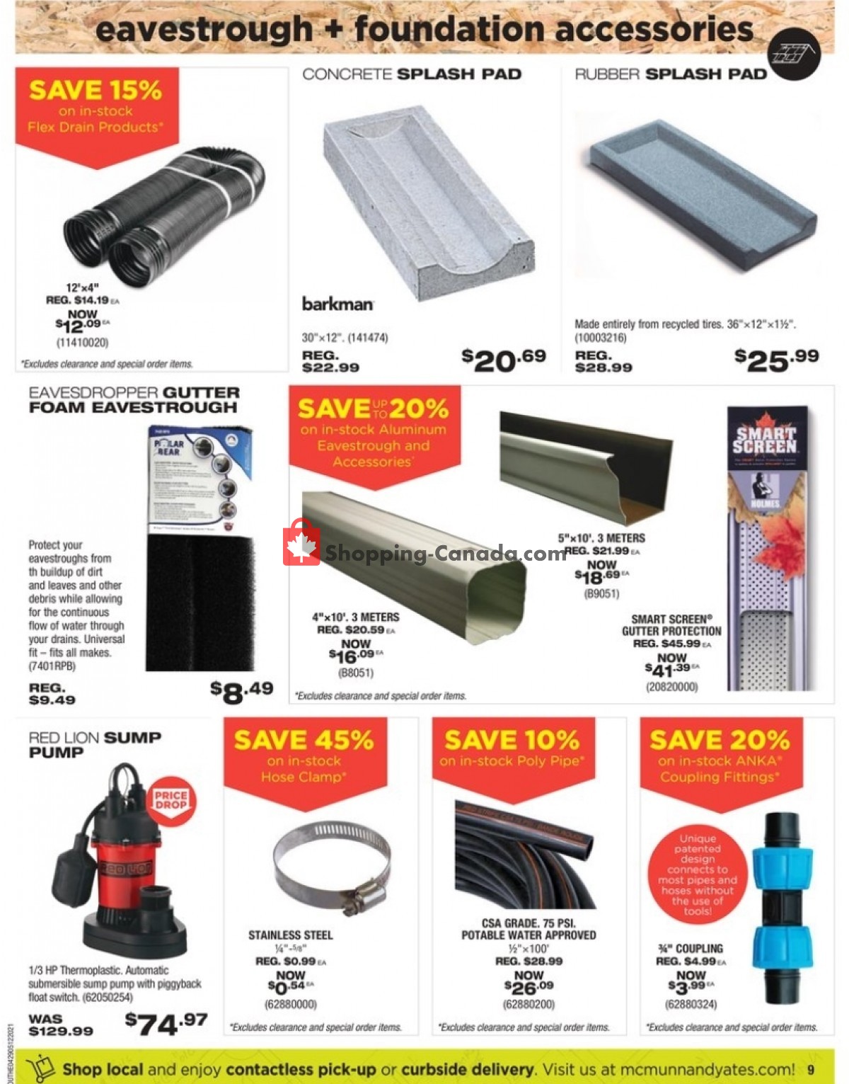 McMunn & Yates flyer from Thursday April 29, 2021 to Wednesday May 12, 2021 - page 9