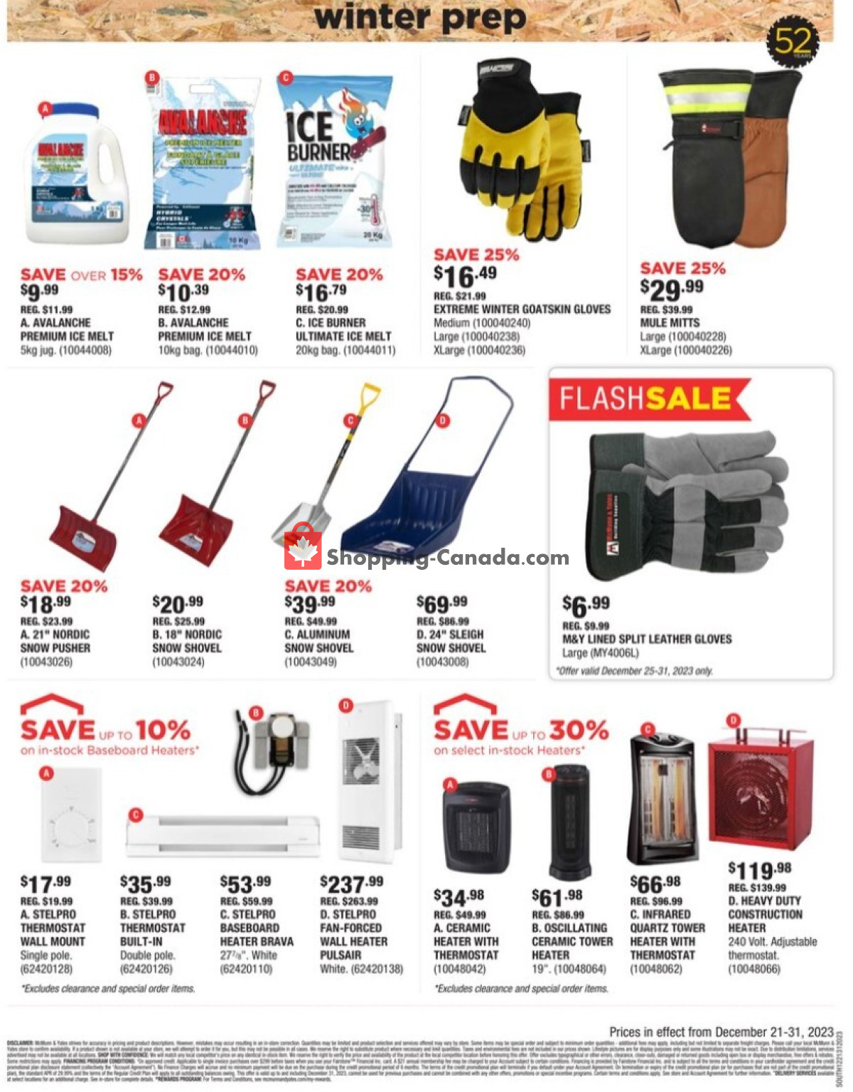 McMunn & Yates flyer from Thursday December 21, 2023 to Sunday December 31, 2023 - page 6