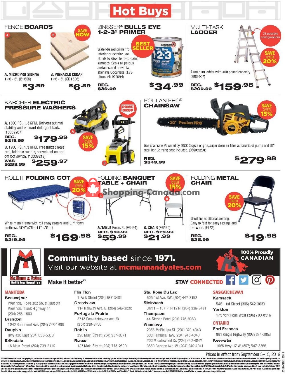 McMunn & Yates flyer from Thursday September 5, 2019 to Sunday September 15, 2019 - page 8