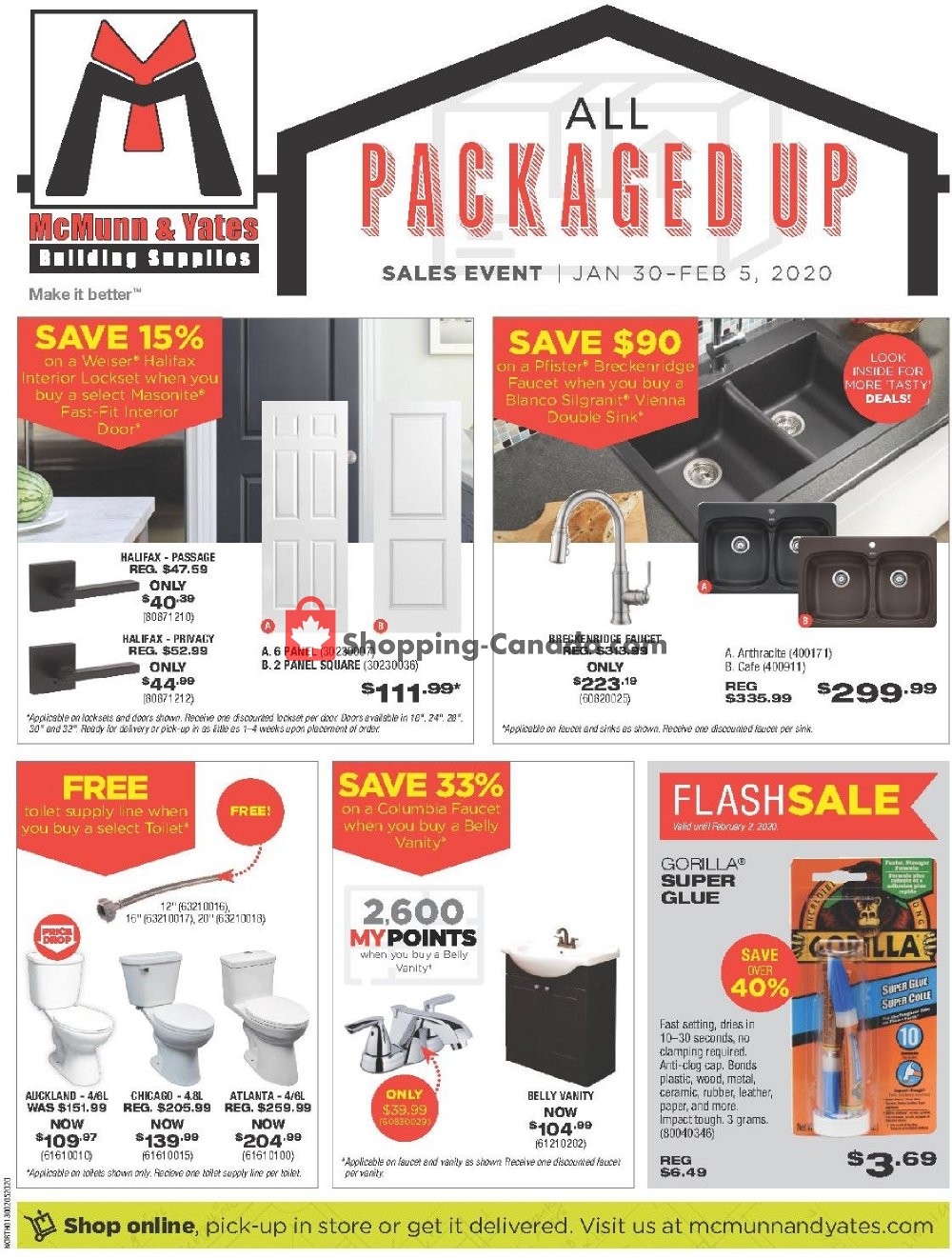 McMunn & Yates flyer from Thursday January 30, 2020 to Wednesday February 5, 2020 - page 1