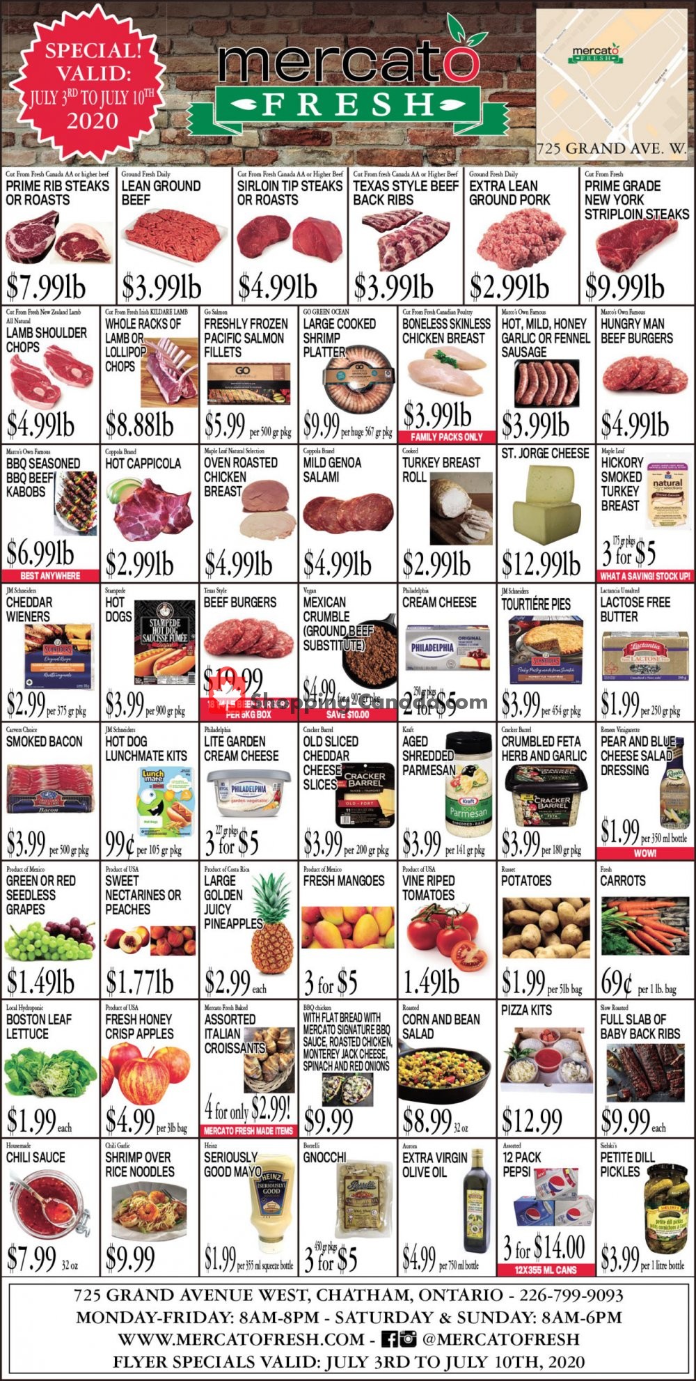 Mercato Fresh flyer from Friday July 3, 2020 to Friday July 10, 2020 - page 1