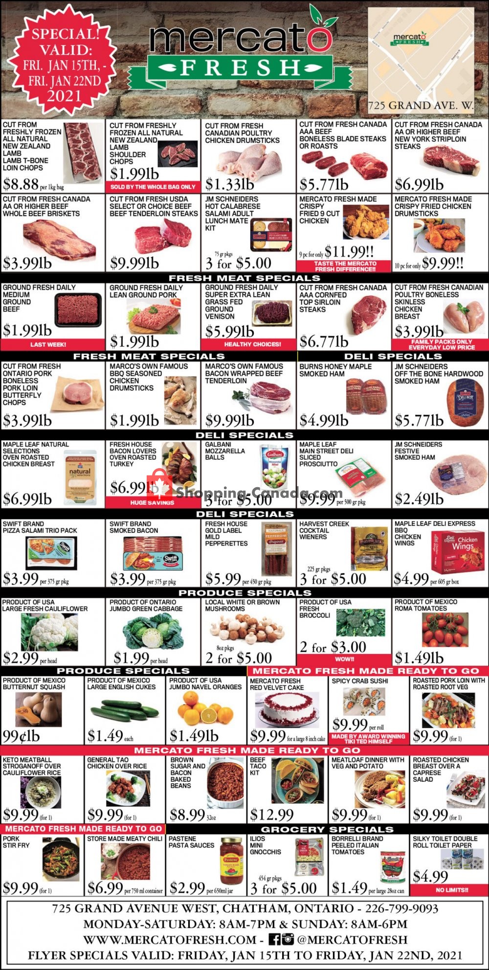Mercato Fresh flyer from Friday January 15, 2021 to Friday January 22, 2021 - page 1