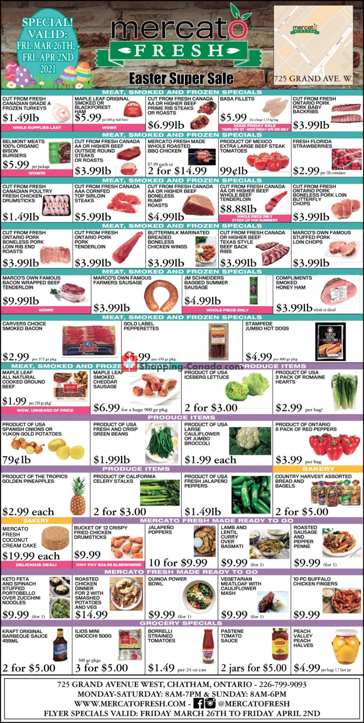 Mercato Fresh flyer from Friday March 26, 2021 to Friday April 2, 2021 - page 1