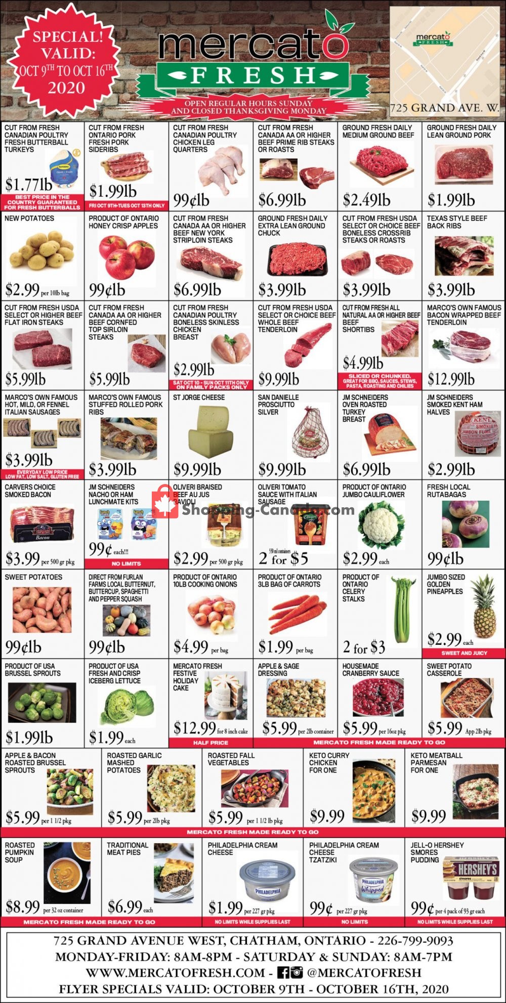 Mercato Fresh flyer from Friday October 9, 2020 to Friday October 16, 2020 - page 1