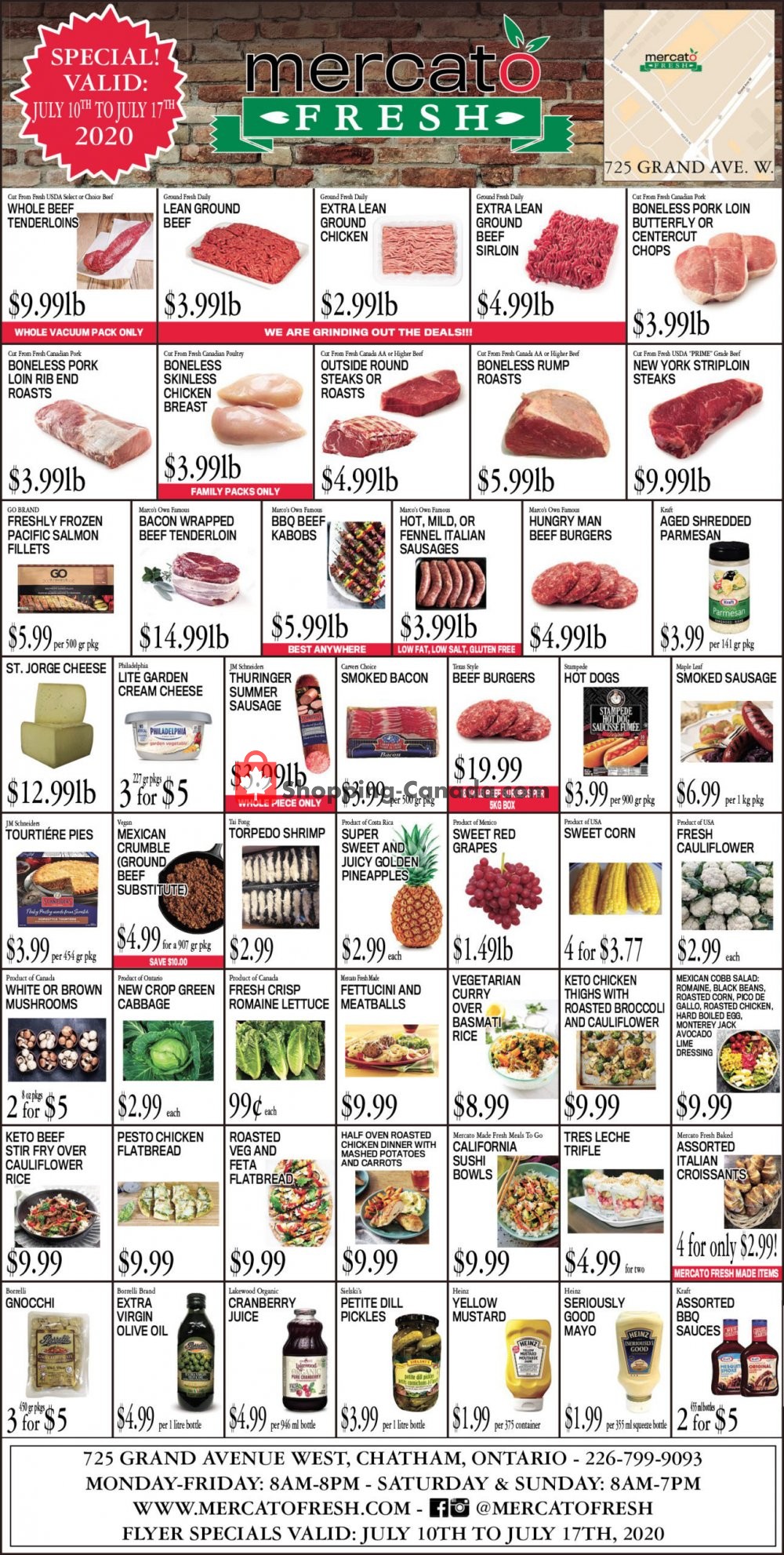 Mercato Fresh flyer from Friday July 10, 2020 to Friday July 17, 2020 - page 1
