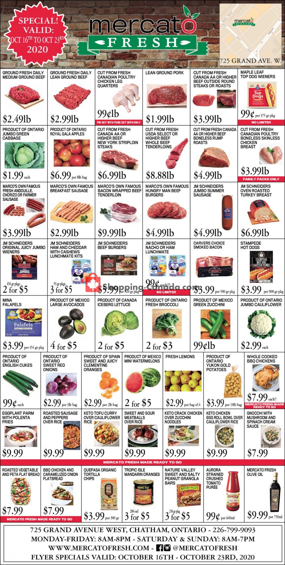 Mercato Fresh flyer from Friday October 16, 2020 to Friday October 23, 2020 - page 1