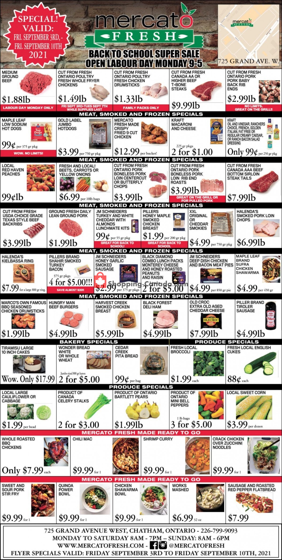 Mercato Fresh flyer from Friday September 3, 2021 to Friday September 10, 2021 - page 1