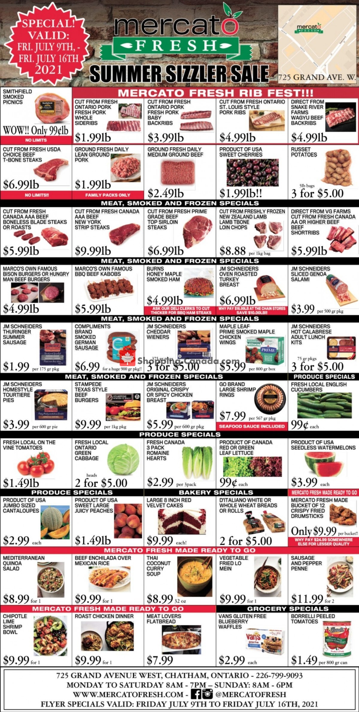 Mercato Fresh flyer from Friday July 9, 2021 to Friday July 16, 2021 - page 1
