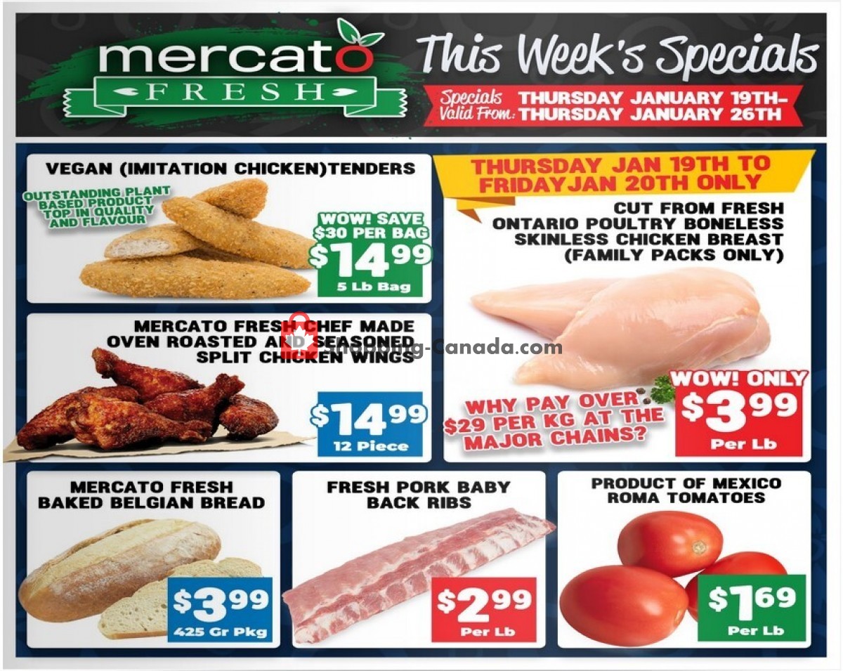 Mercato Fresh flyer from Thursday January 19, 2023 to Thursday January 26, 2023 - page 1