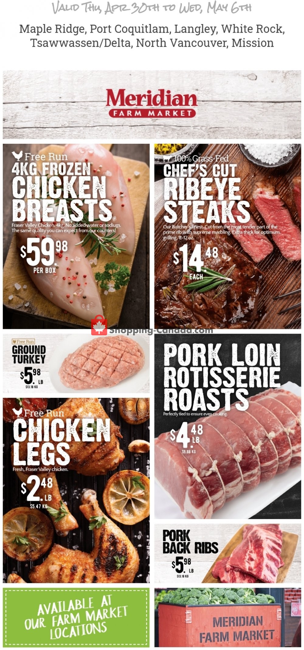 Meridian Meats & Meridian Farm Market flyer from Thursday April 30, 2020 to Wednesday May 6, 2020 - page 1