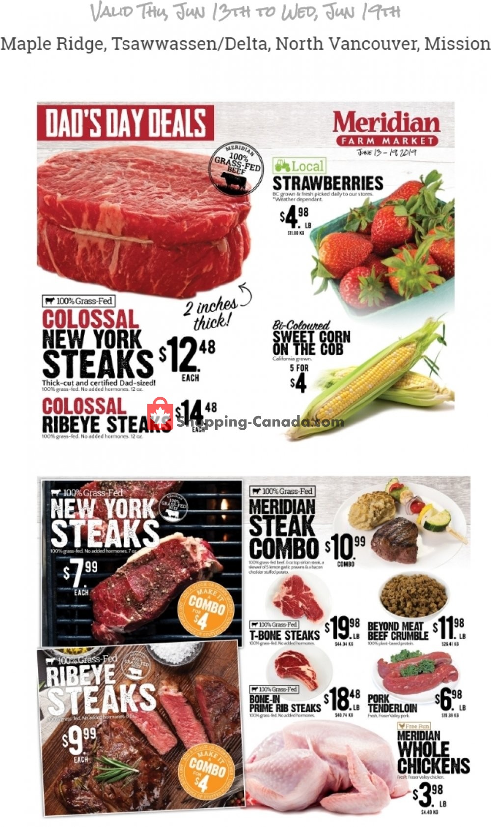 Meridian Meats & Meridian Farm Market Canada, flyer (Special Offer