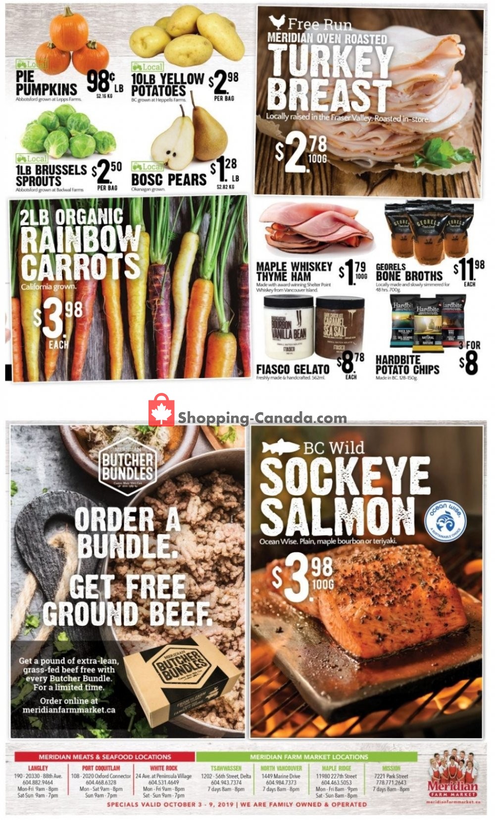 Meridian Meats & Meridian Farm Market flyer from Thursday October 3, 2019 to Wednesday October 9, 2019 - page 2