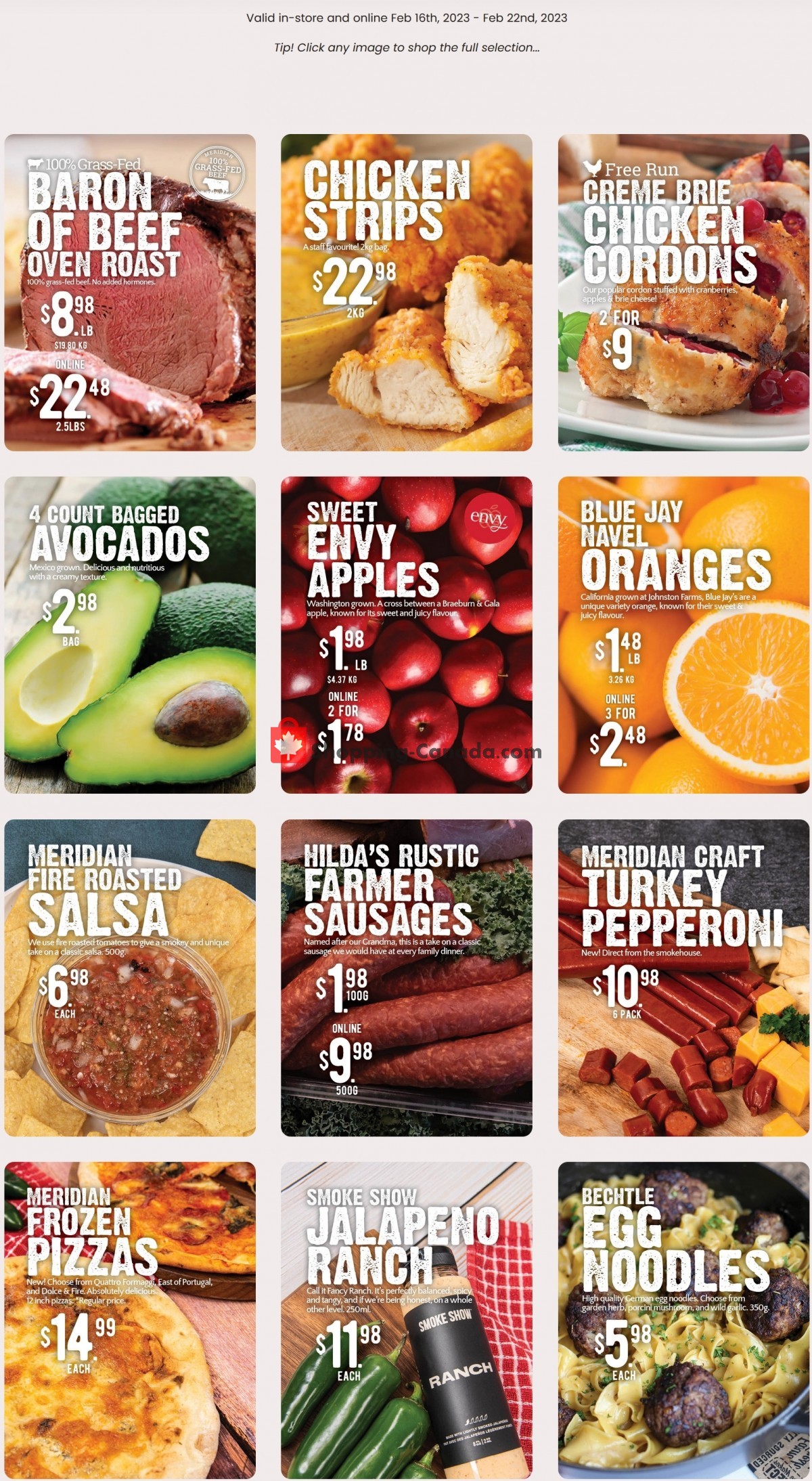 Meridian Meats & Meridian Farm Market Canada, flyer (Weekly Specials