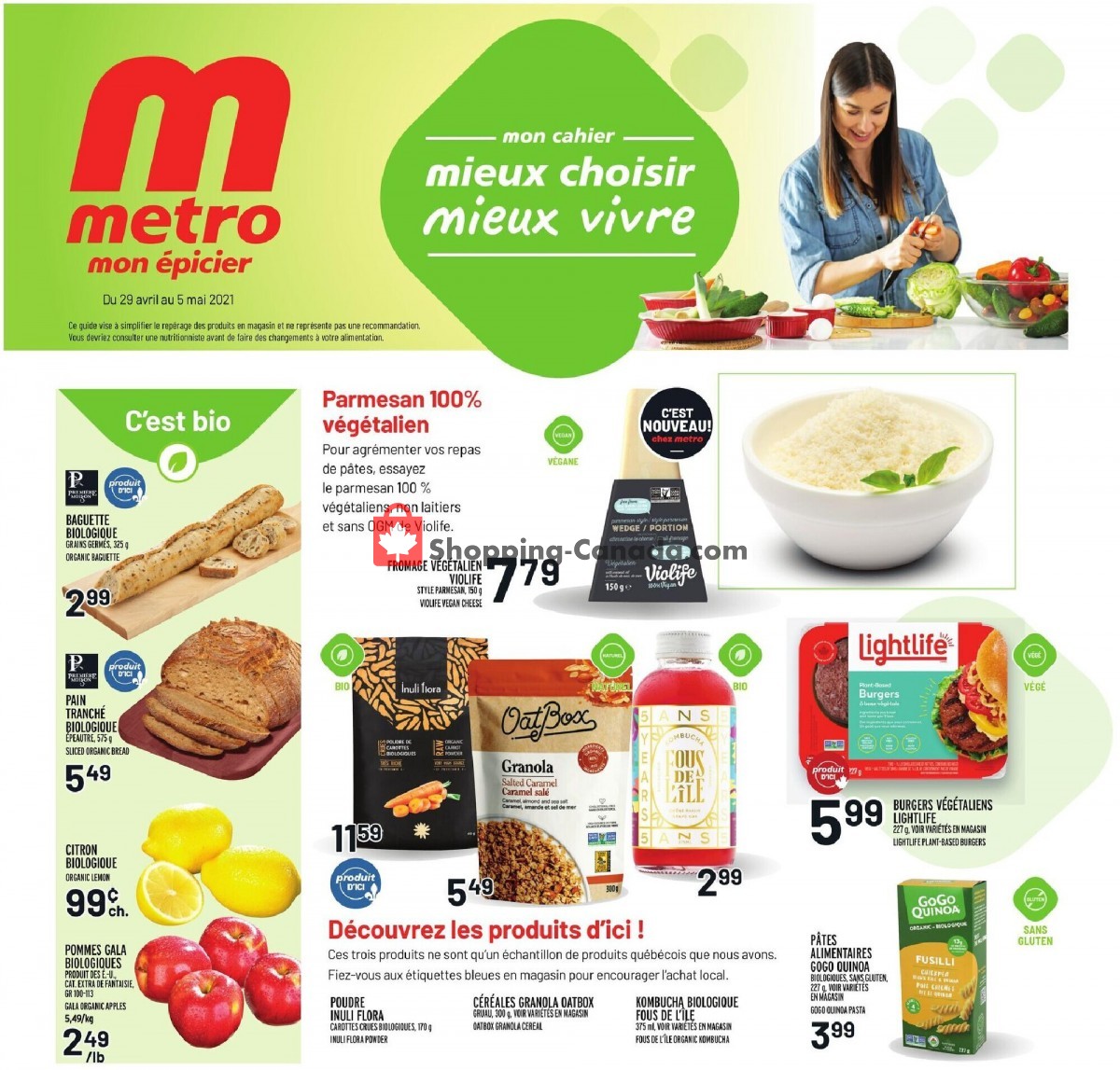 Metro flyer from Thursday April 29, 2021 to Wednesday May 5, 2021 - page 1