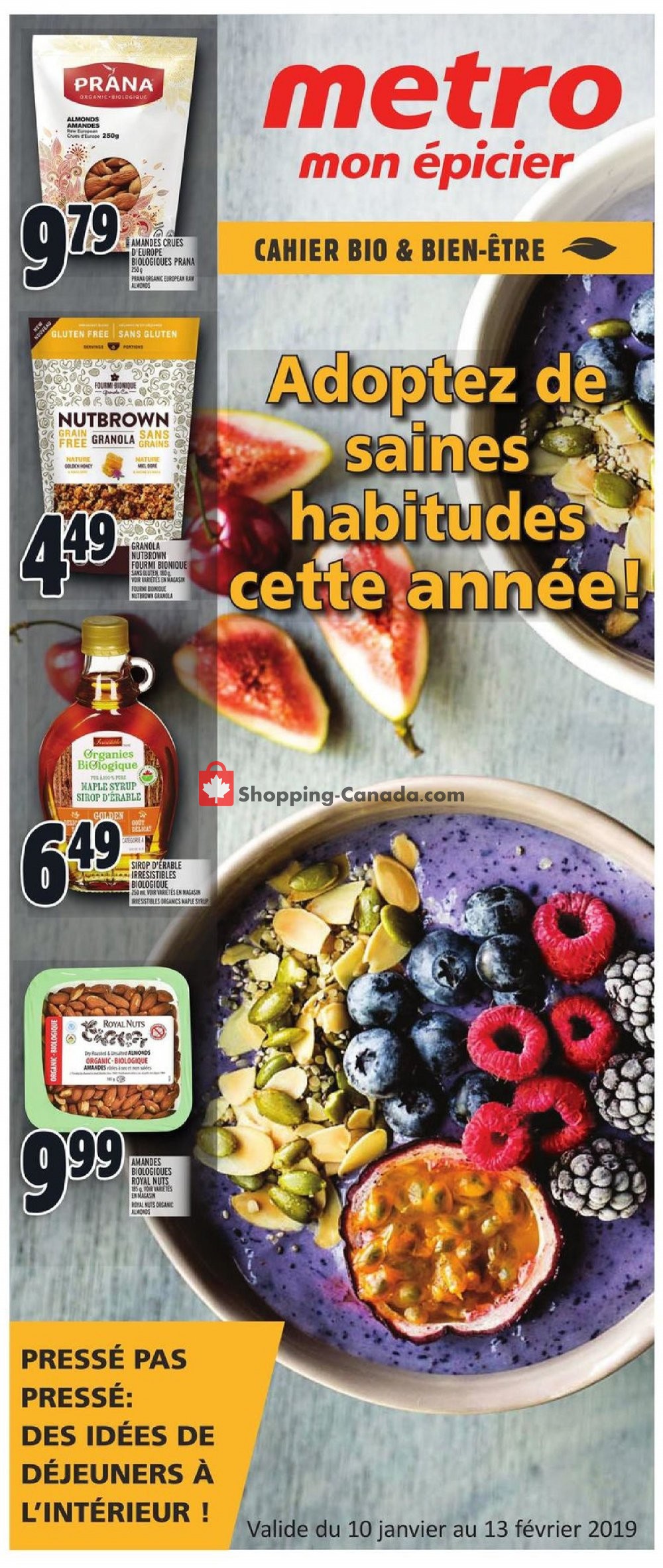 Metro flyer from Thursday January 10, 2019 to Wednesday February 13, 2019 - page 1