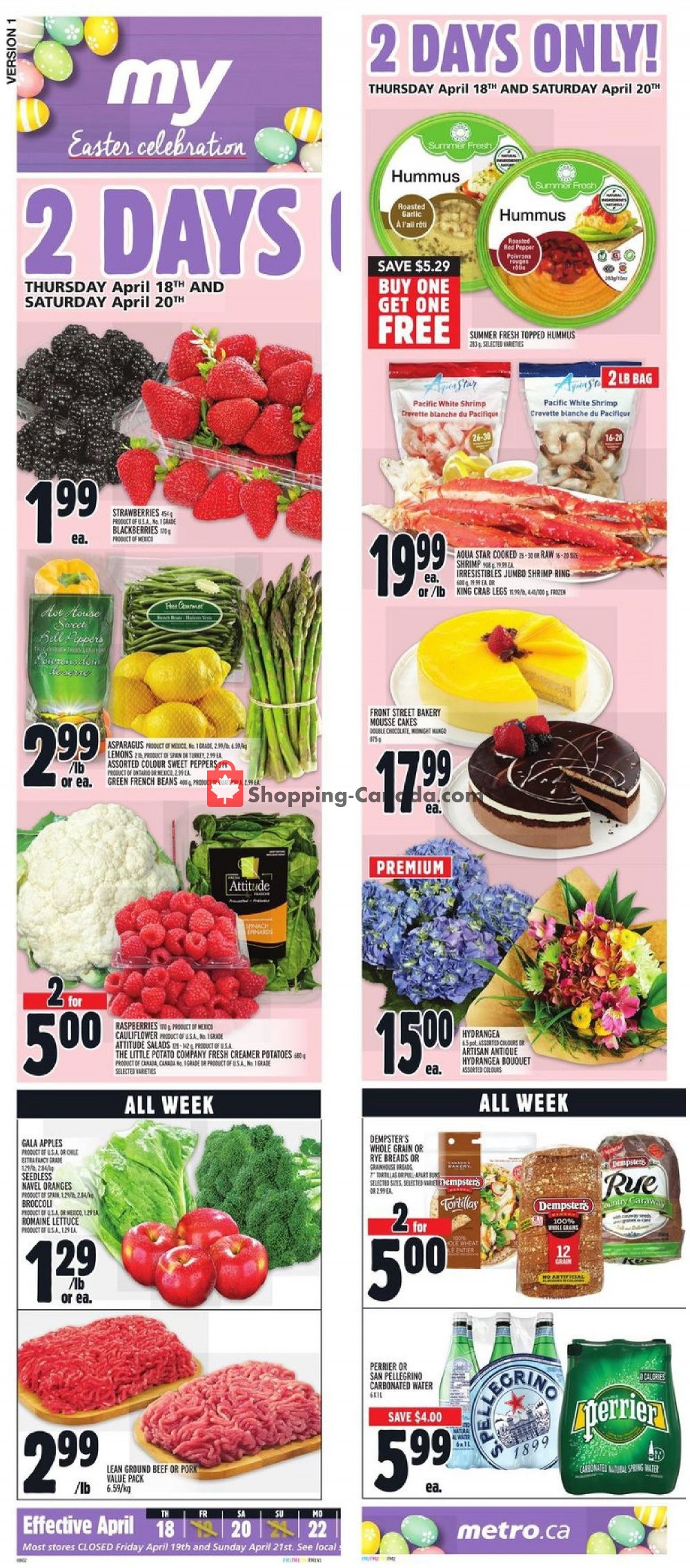 Metro flyer from Thursday April 18, 2019 to Wednesday April 24, 2019 - page 2