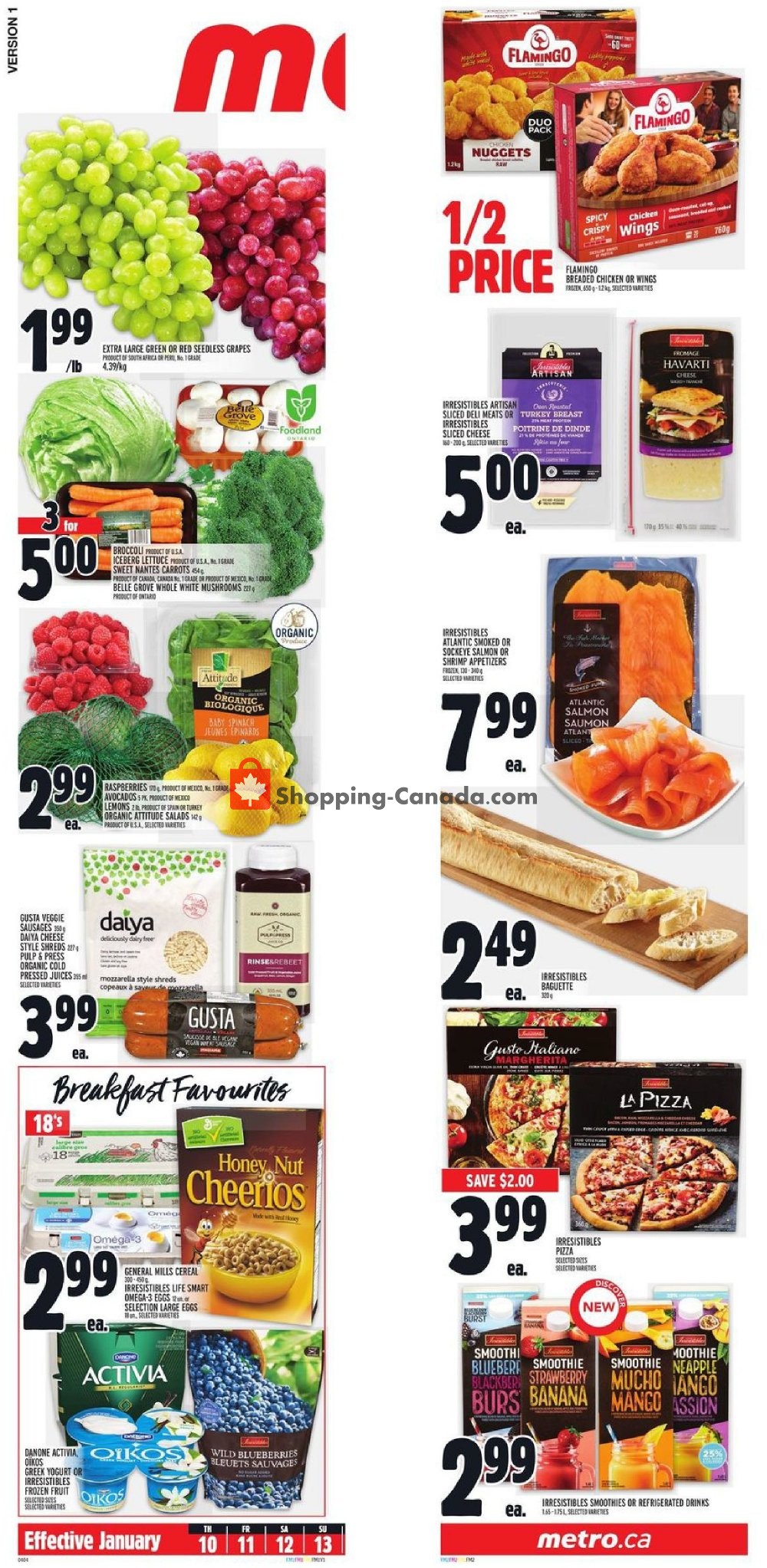 Metro flyer from Thursday January 10, 2019 to Wednesday January 16, 2019 - page 2