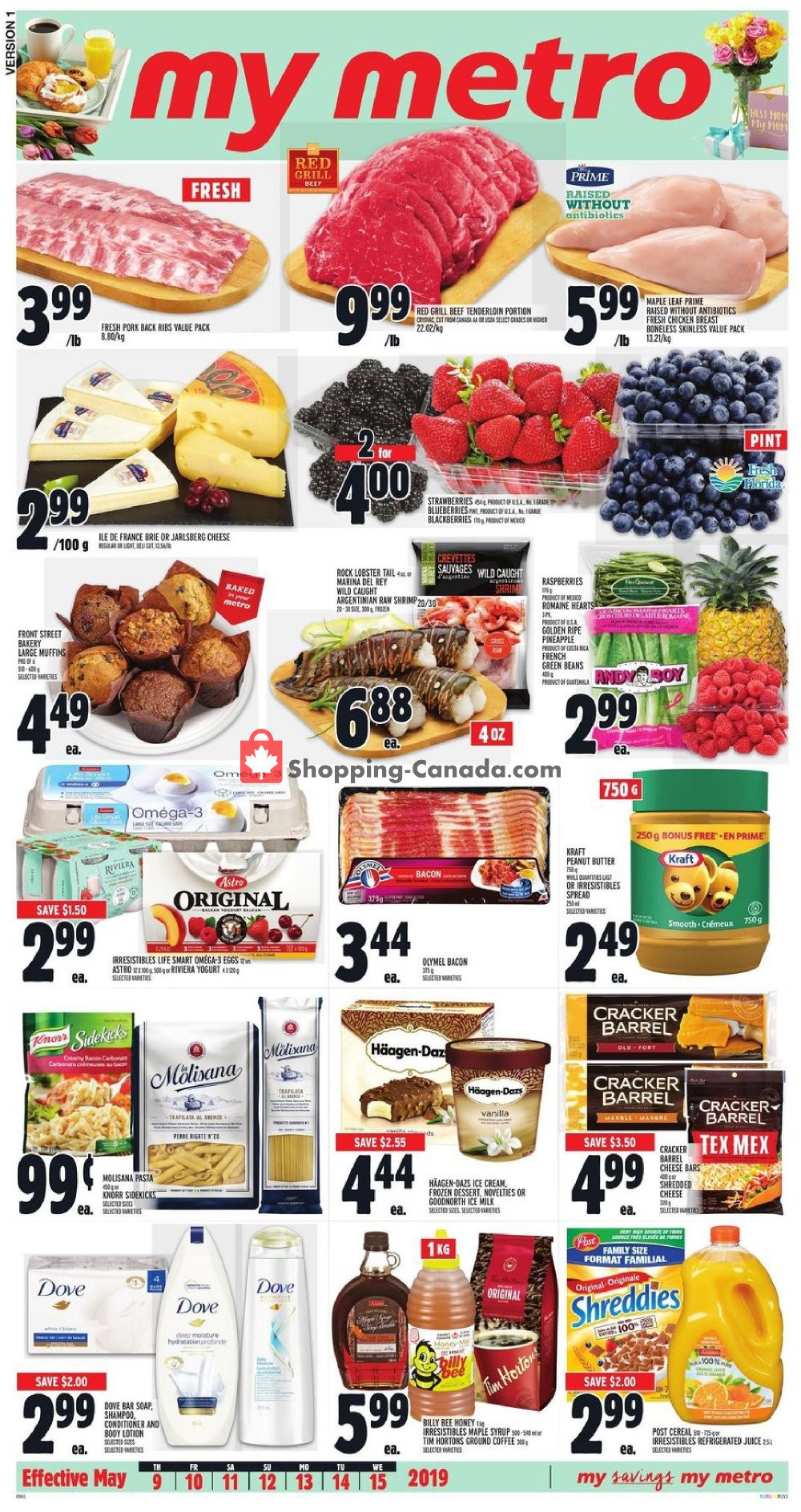 Metro flyer from Thursday May 9, 2019 to Wednesday May 15, 2019 - page 1