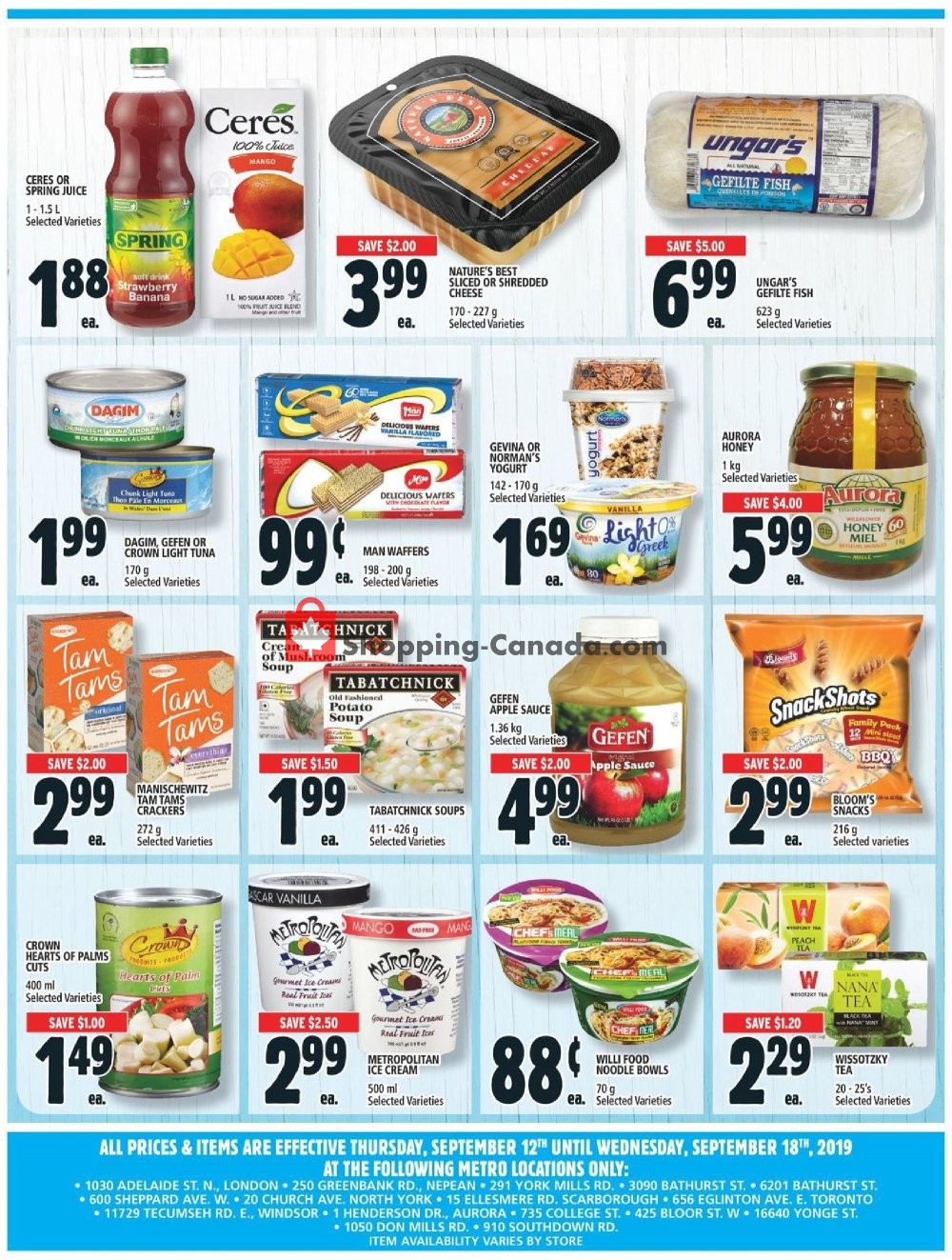 Metro flyer from Thursday September 12, 2019 to Wednesday September 18, 2019 - page 17
