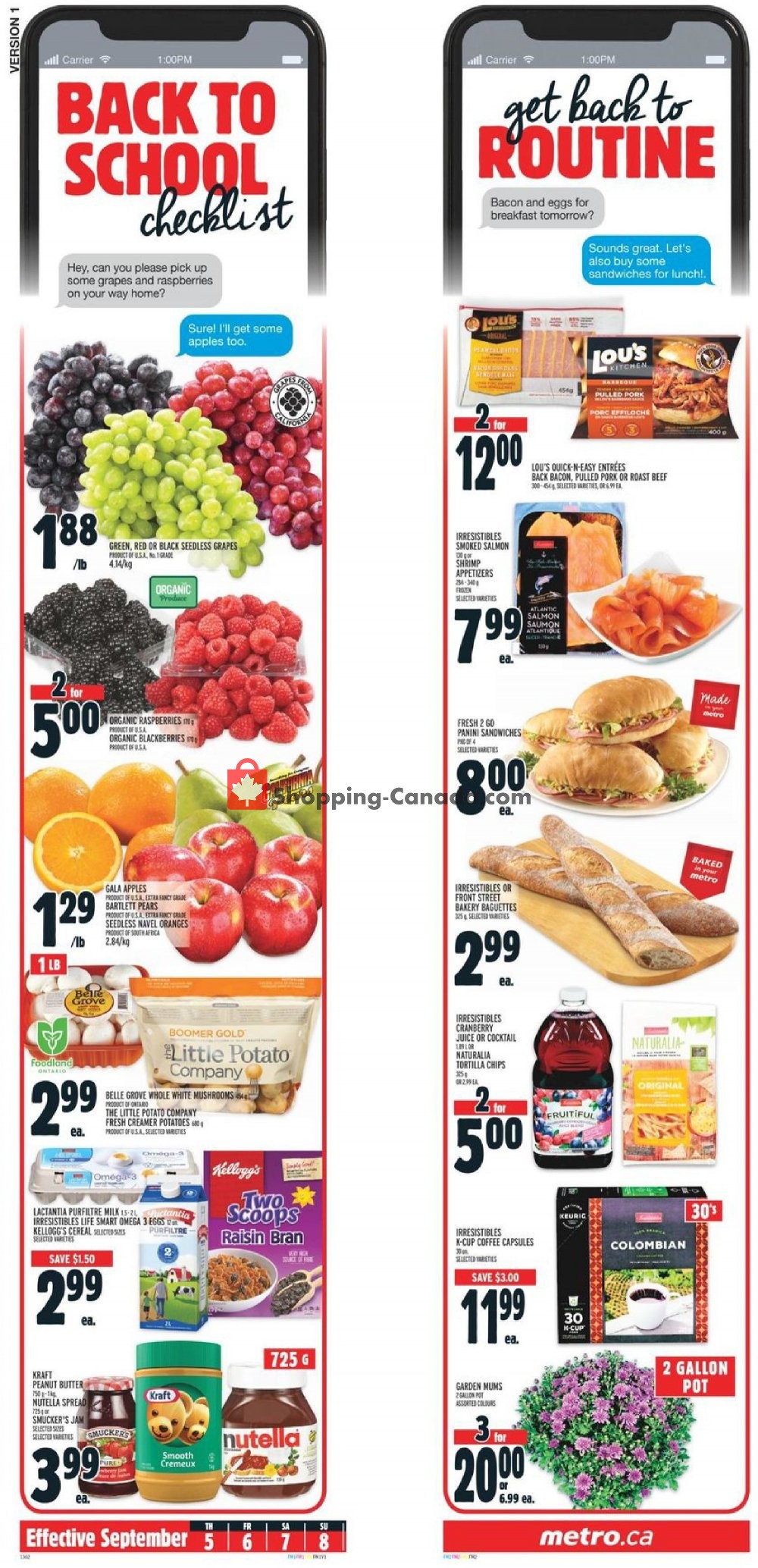Metro flyer from Thursday September 5, 2019 to Wednesday September 11, 2019 - page 2