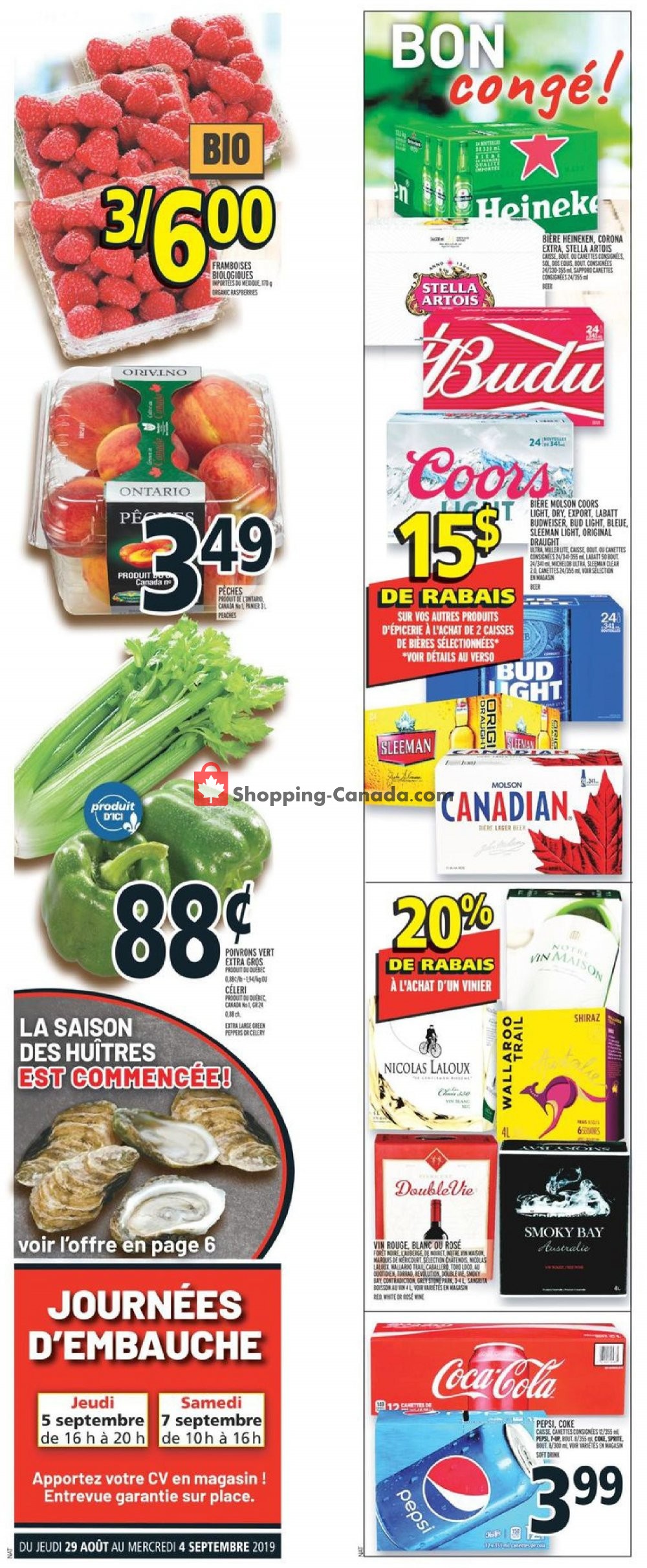 Metro Canada, flyer (Special Offer QC) August 29 September 4, 2019 Shopping Canada Metro Canada, flyer (Special Offer QC) August 29 September 4, 2019 Shopping Canada