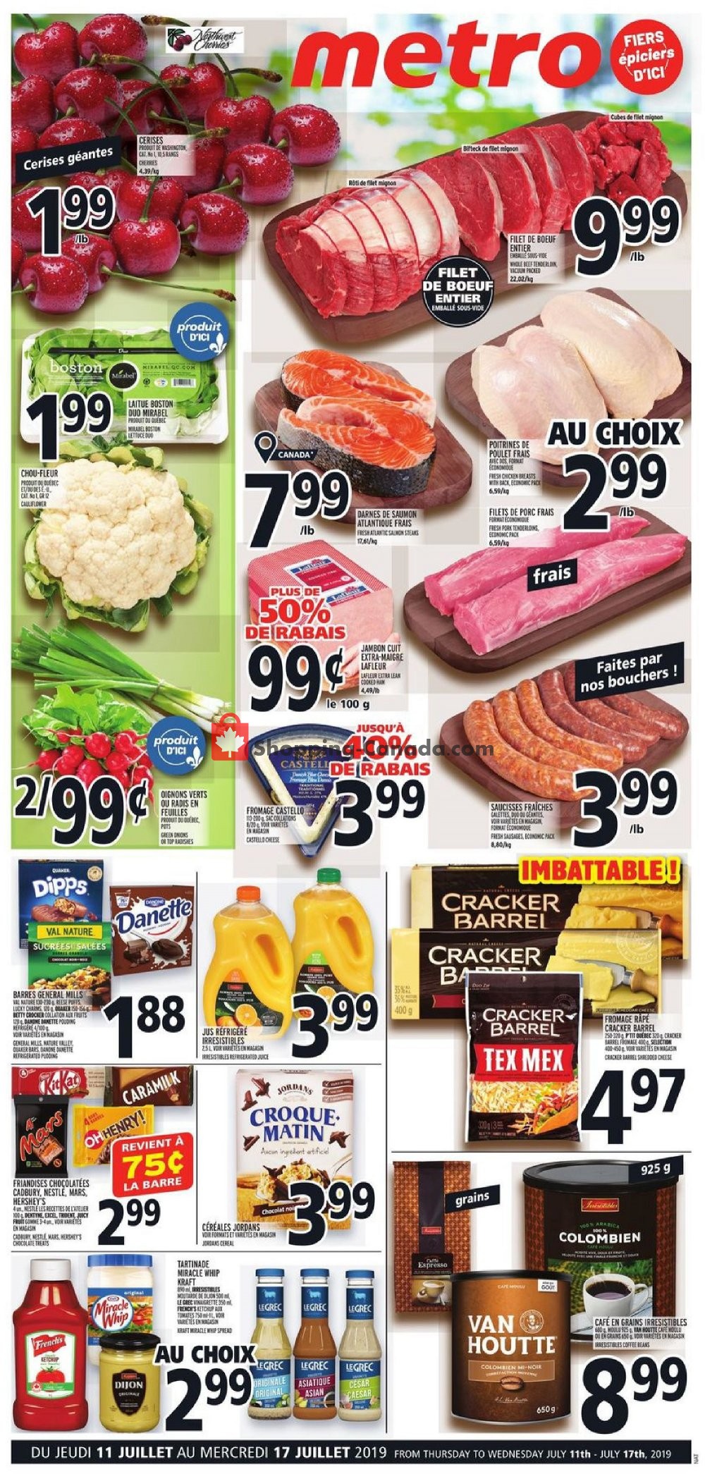 Metro flyer from Thursday July 11, 2019 to Wednesday July 17, 2019 - page 1