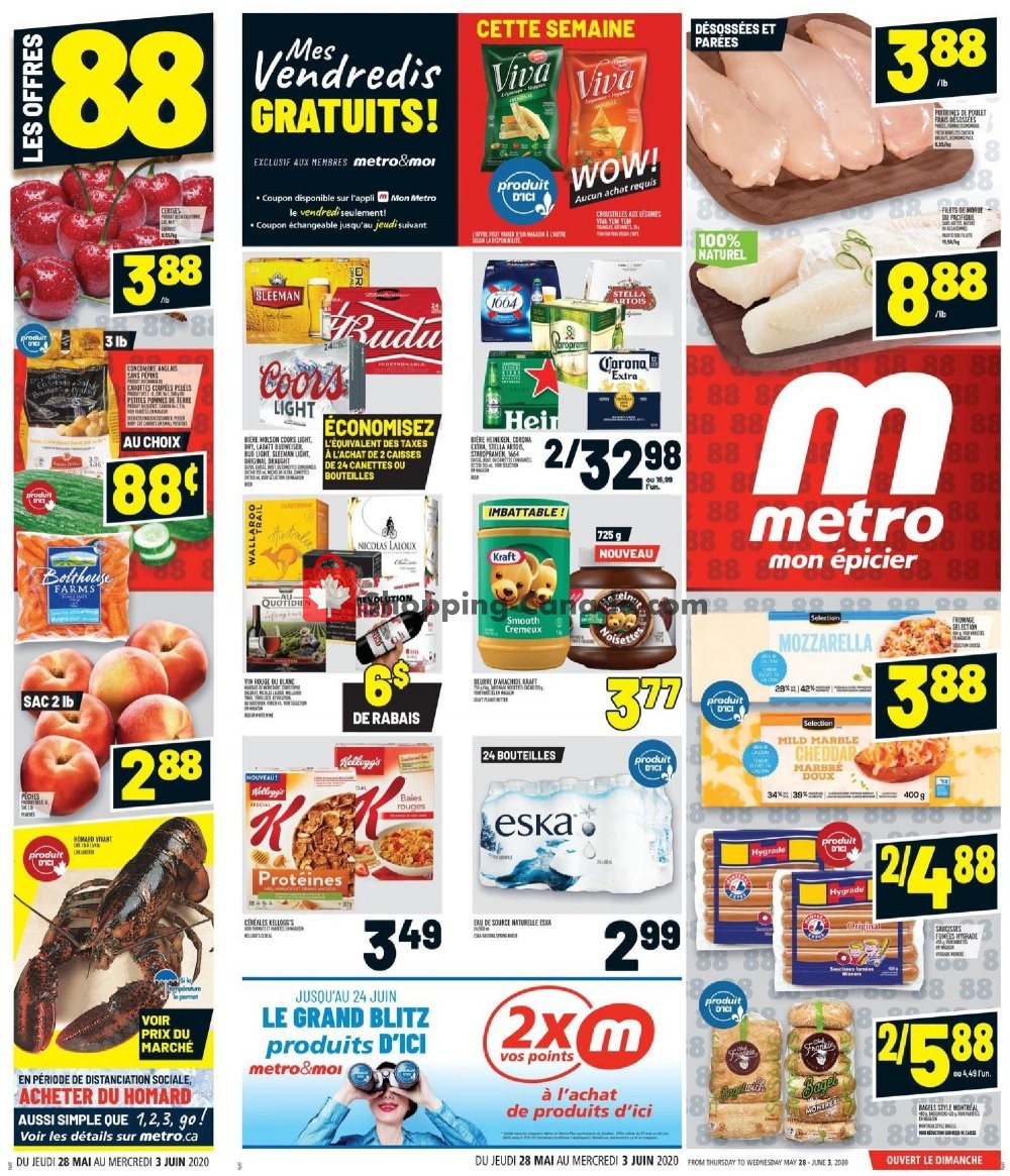 Metro flyer from Thursday May 28, 2020 to Wednesday June 3, 2020 - page 1
