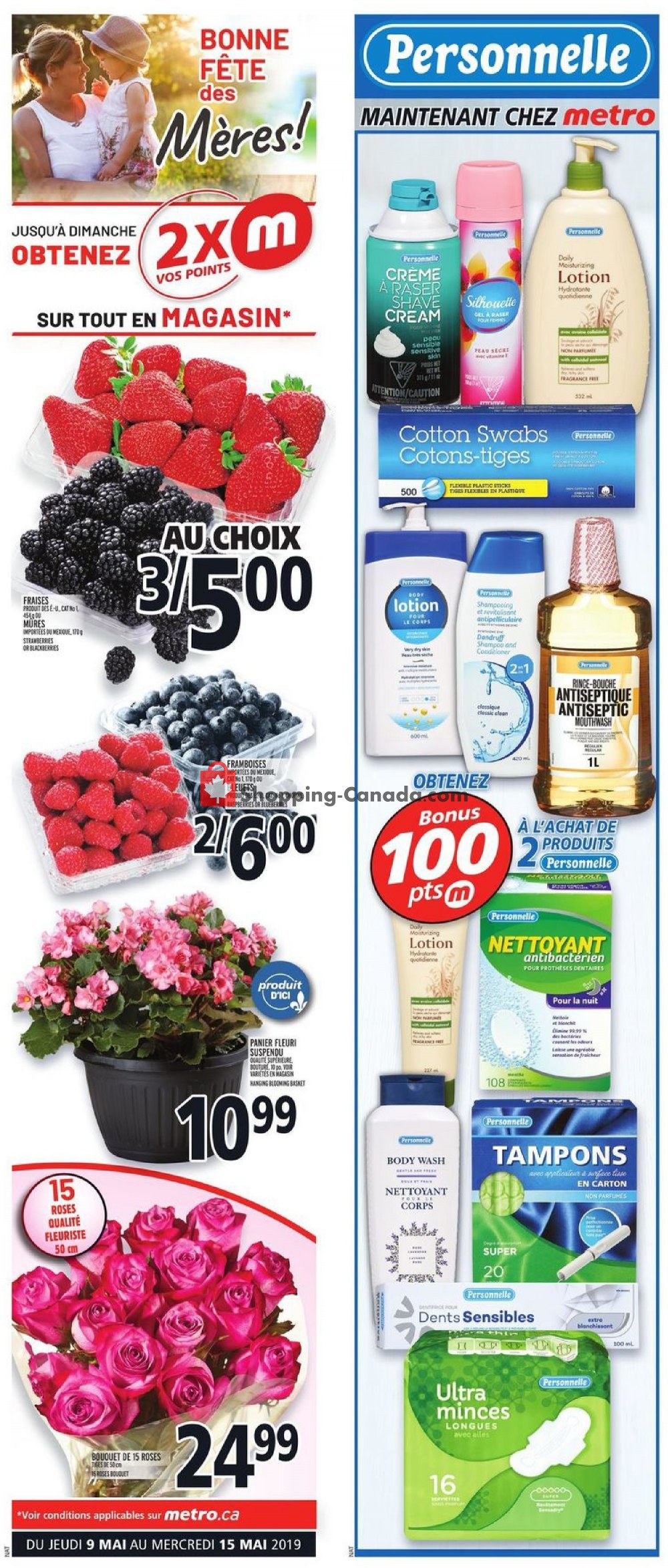 Metro flyer from Thursday May 9, 2019 to Wednesday May 15, 2019 - page 1