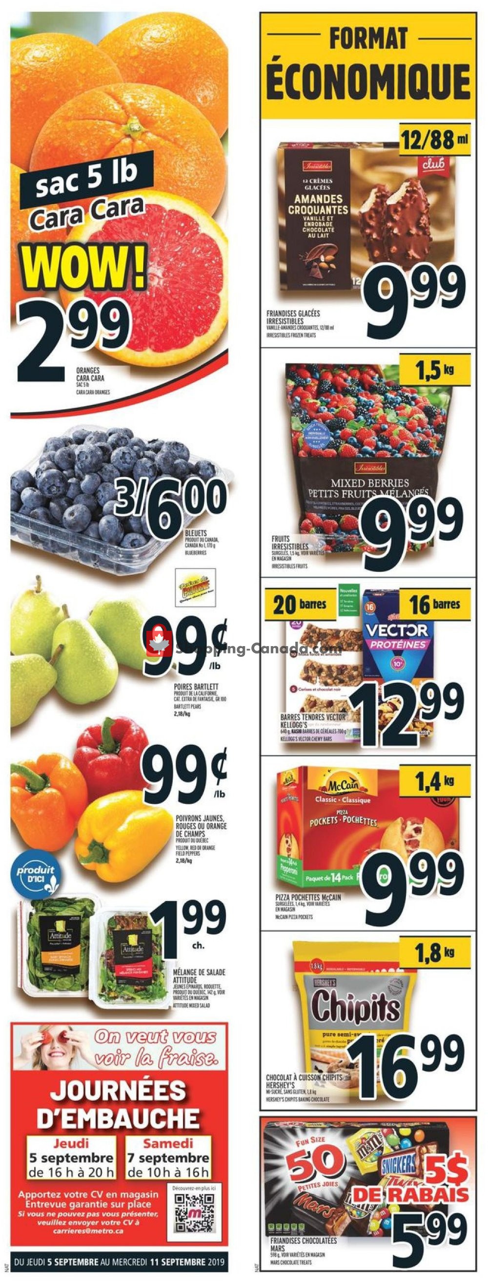 Metro flyer from Thursday September 5, 2019 to Wednesday September 11, 2019 - page 1