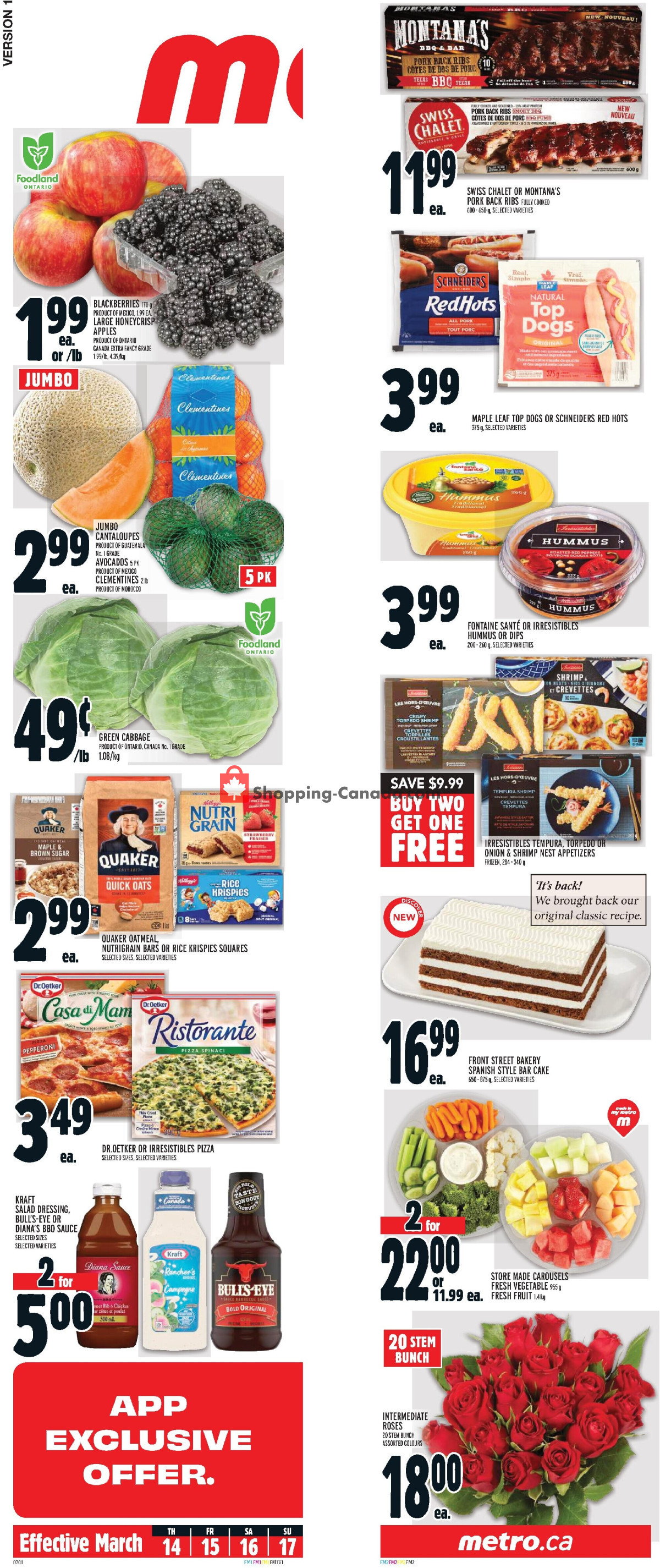 Metro flyer from Thursday March 14, 2024 to Wednesday March 20, 2024 - page 2