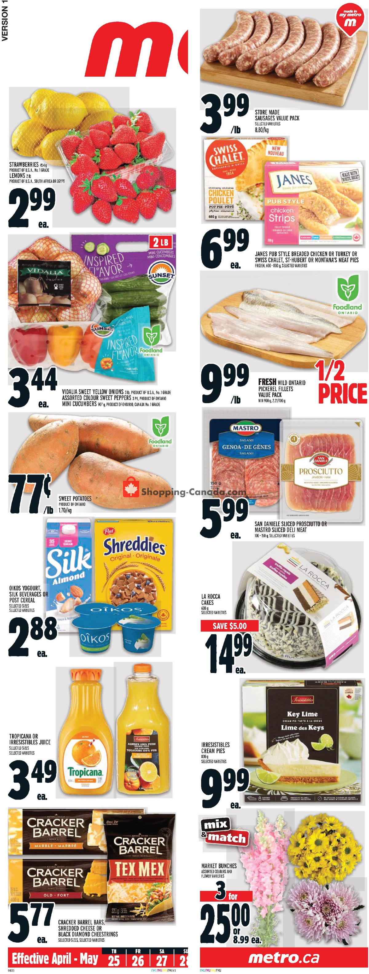 Metro flyer from Thursday April 25, 2024 to Wednesday May 1, 2024 - page 2