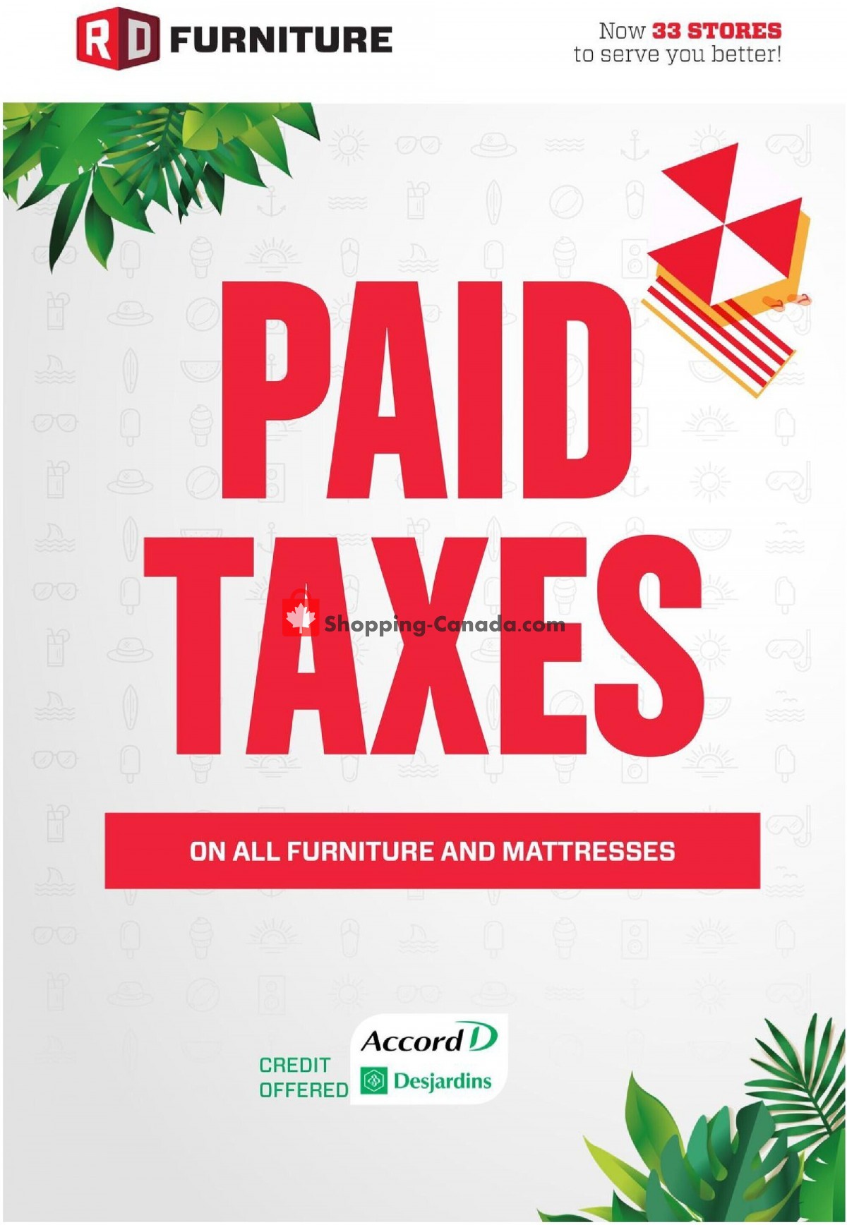 Meubles RD flyer from Monday July 19, 2021 to Sunday July 25, 2021 - page 1