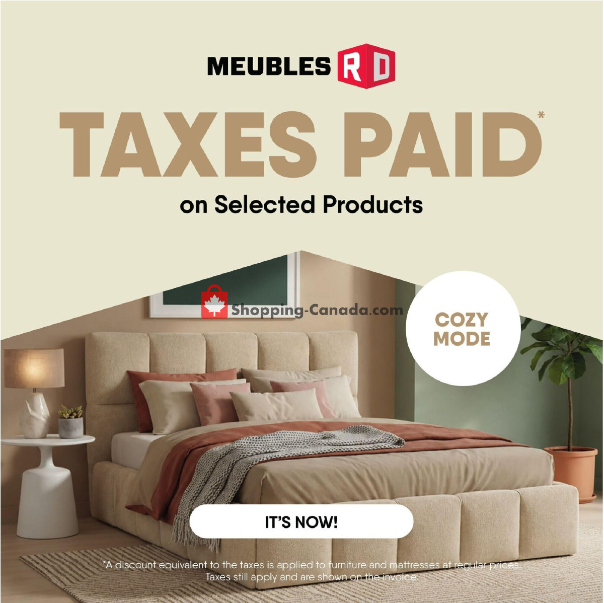Meubles RD flyer from Monday August 31, 2026 to Sunday September 6, 2026 - page 1