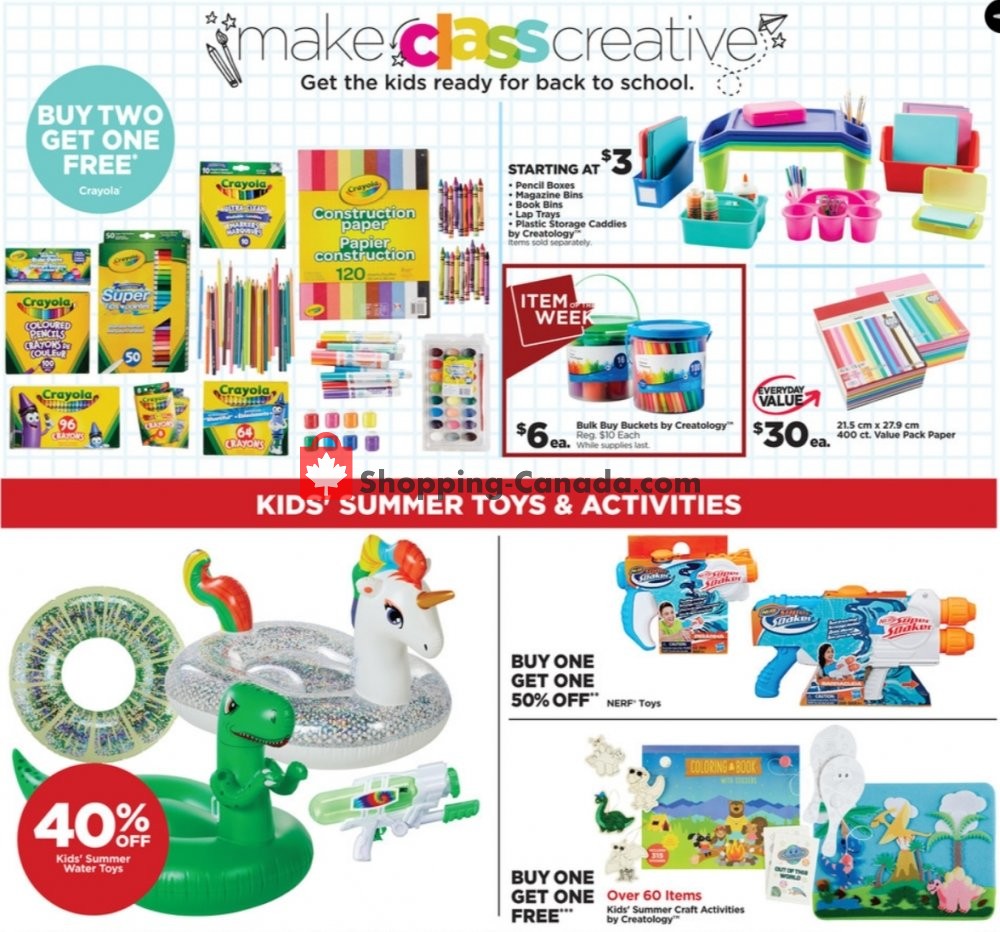 Michaels Canada, flyer (Clearance Event) July 5 July 11, 2019