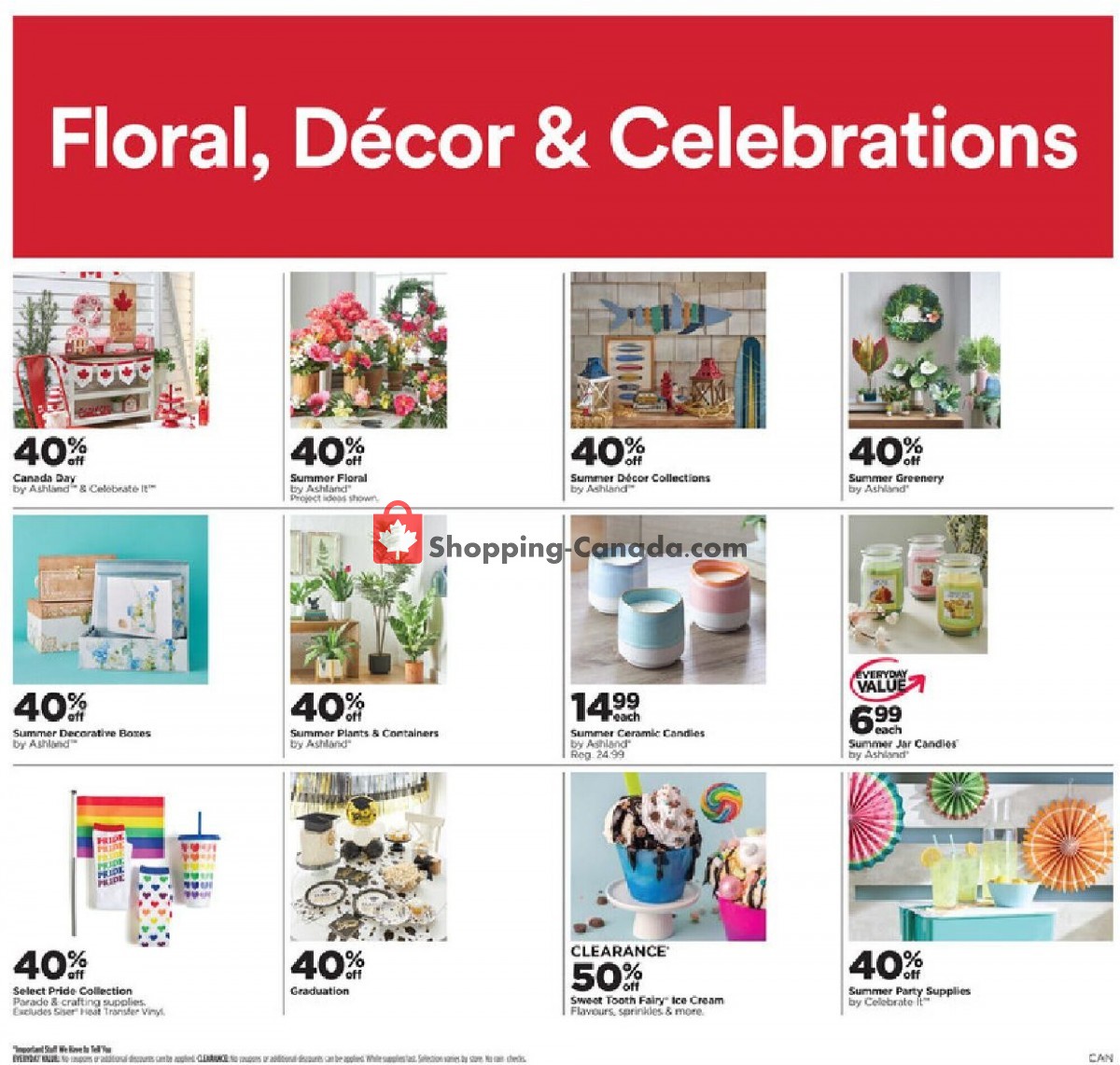 Michaels Canada, flyer (Hot Offers) June 17 June 23, 2022
