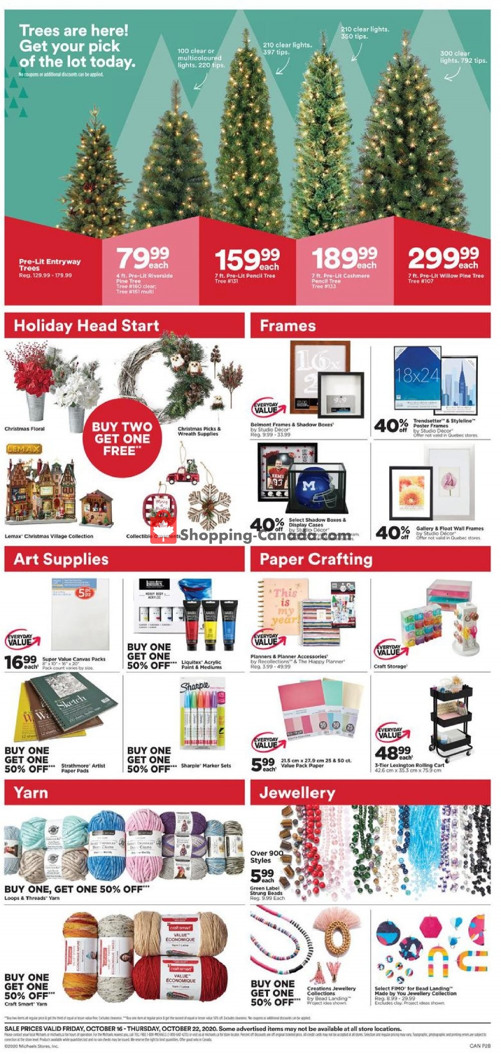 Michaels flyer from Friday October 16, 2020 to Thursday October 22, 2020 - page 3