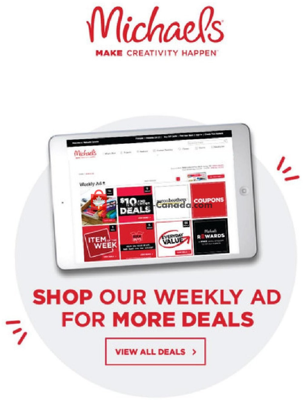 Michaels Canada, flyer (Lowest Prices Of The Season) March 20