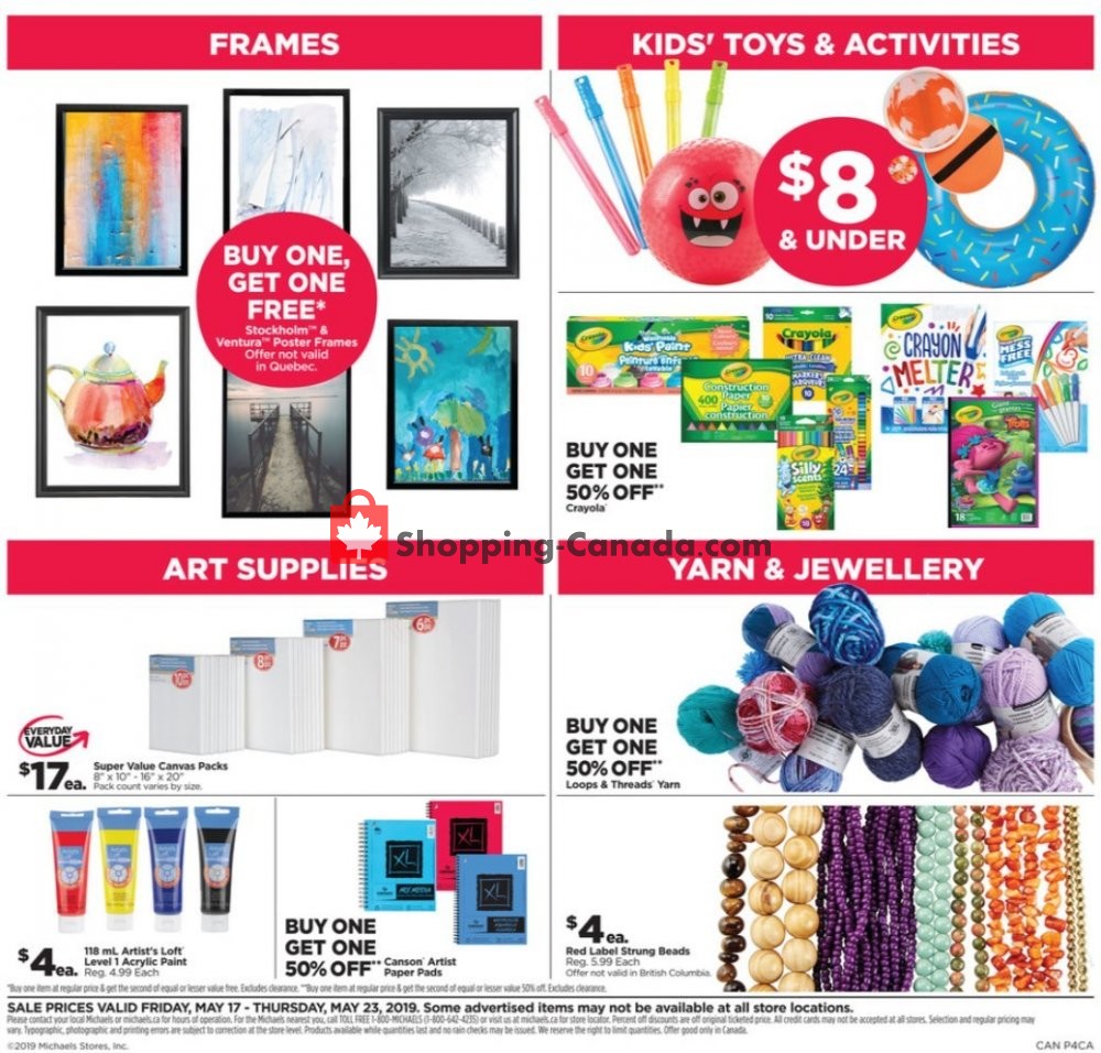 Michaels flyer from Friday May 17, 2019 to Thursday May 23, 2019 - page 7