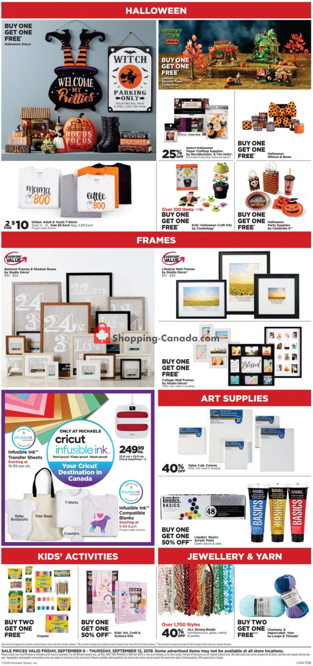 Michaels flyer from Friday September 6, 2019 to Thursday September 12, 2019 - page 2