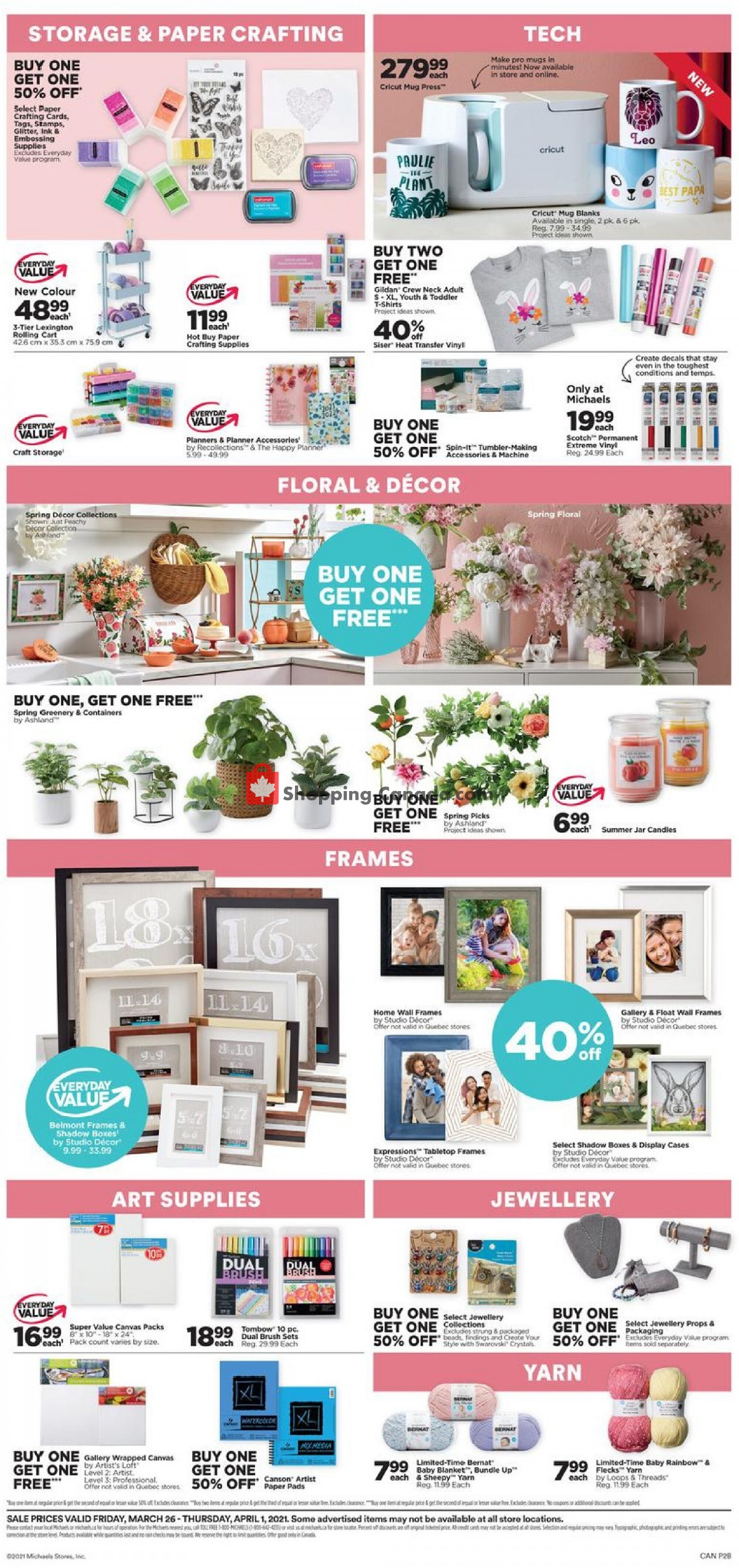 Michaels flyer from Friday March 26, 2021 to Thursday April 1, 2021 - page 2