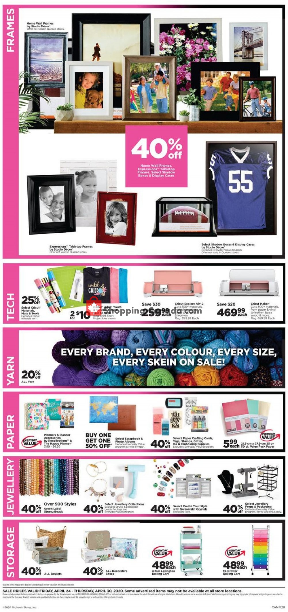 Michaels flyer from Friday April 24, 2020 to Thursday April 30, 2020 - page 2