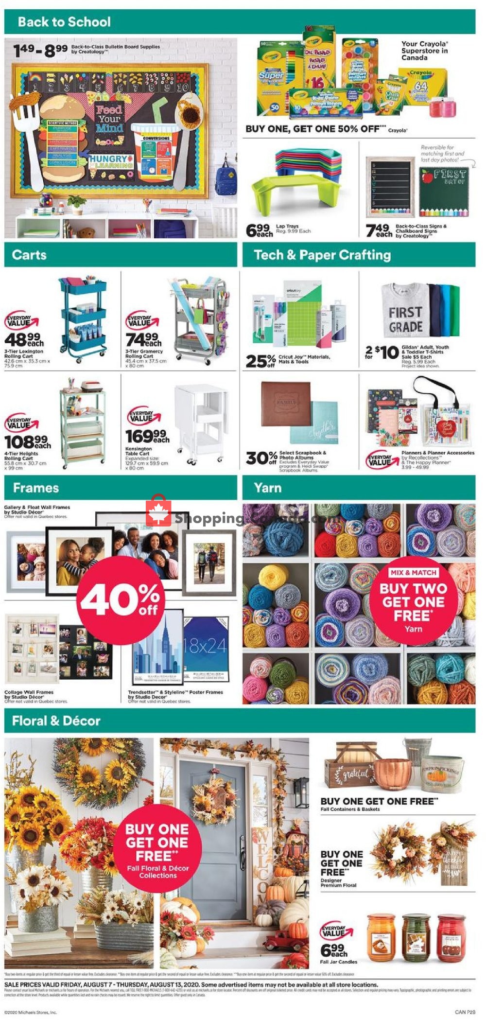 Michaels flyer from Friday August 7, 2020 to Thursday August 13, 2020 - page 2