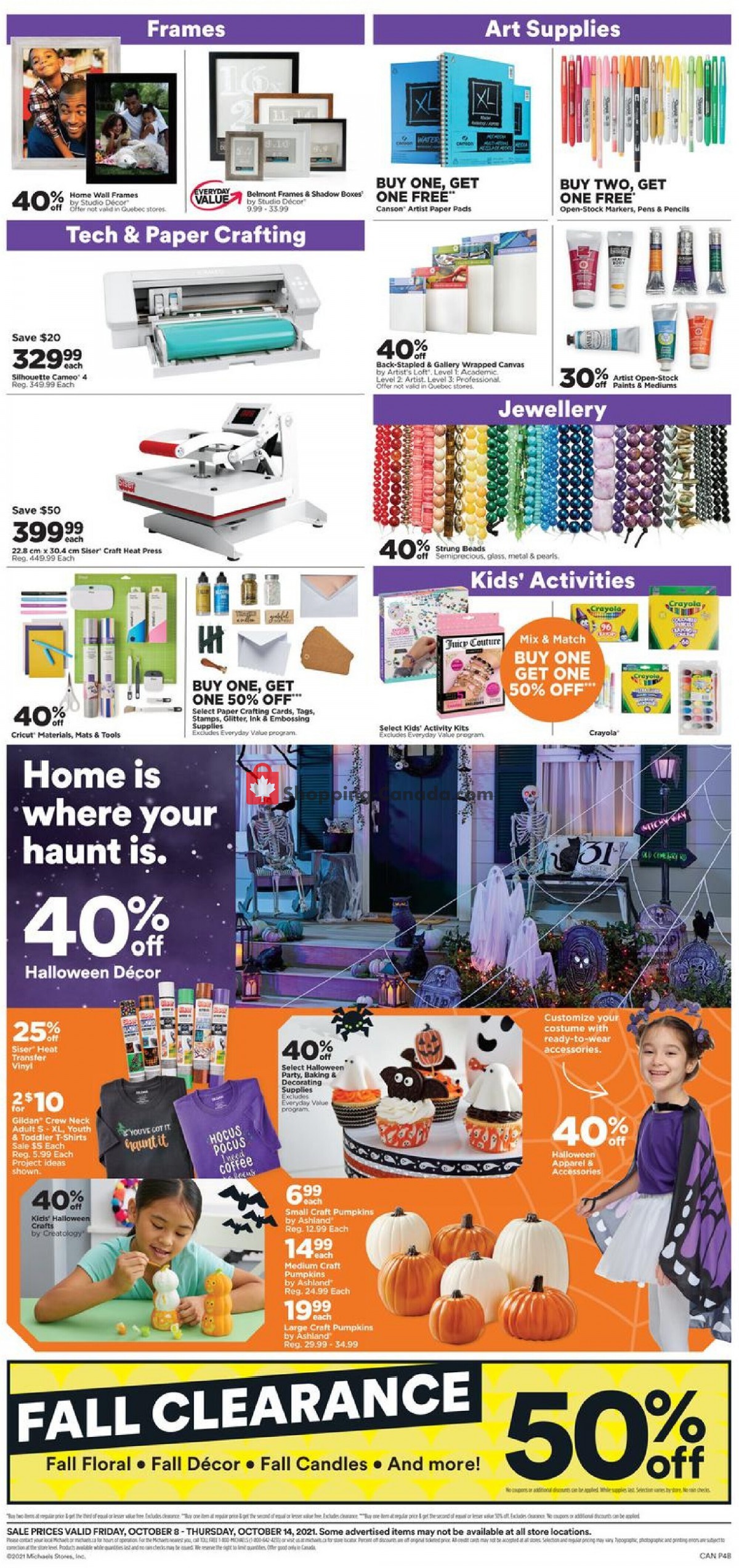 Michaels flyer from Friday October 8, 2021 to Thursday October 14, 2021 - page 3