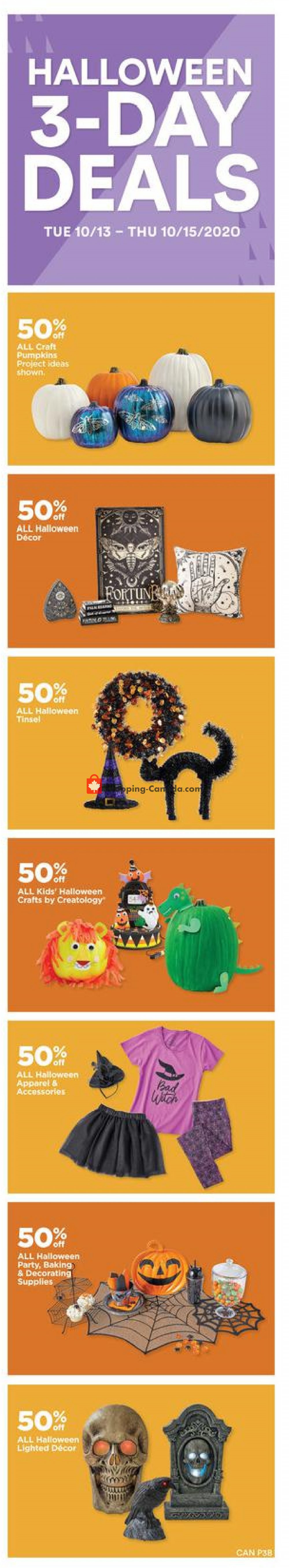Michaels flyer from Friday October 9, 2020 to Thursday October 15, 2020 - page 3