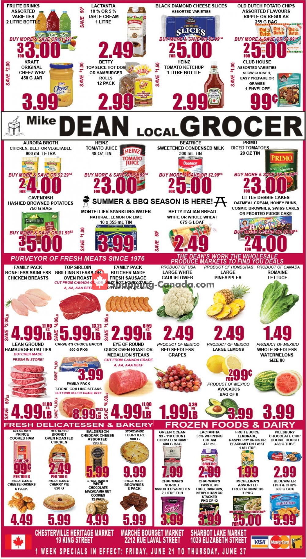 Mike Dean’s Local Grocer flyer from Friday June 21, 2019 to Thursday June 27, 2019 - page 1