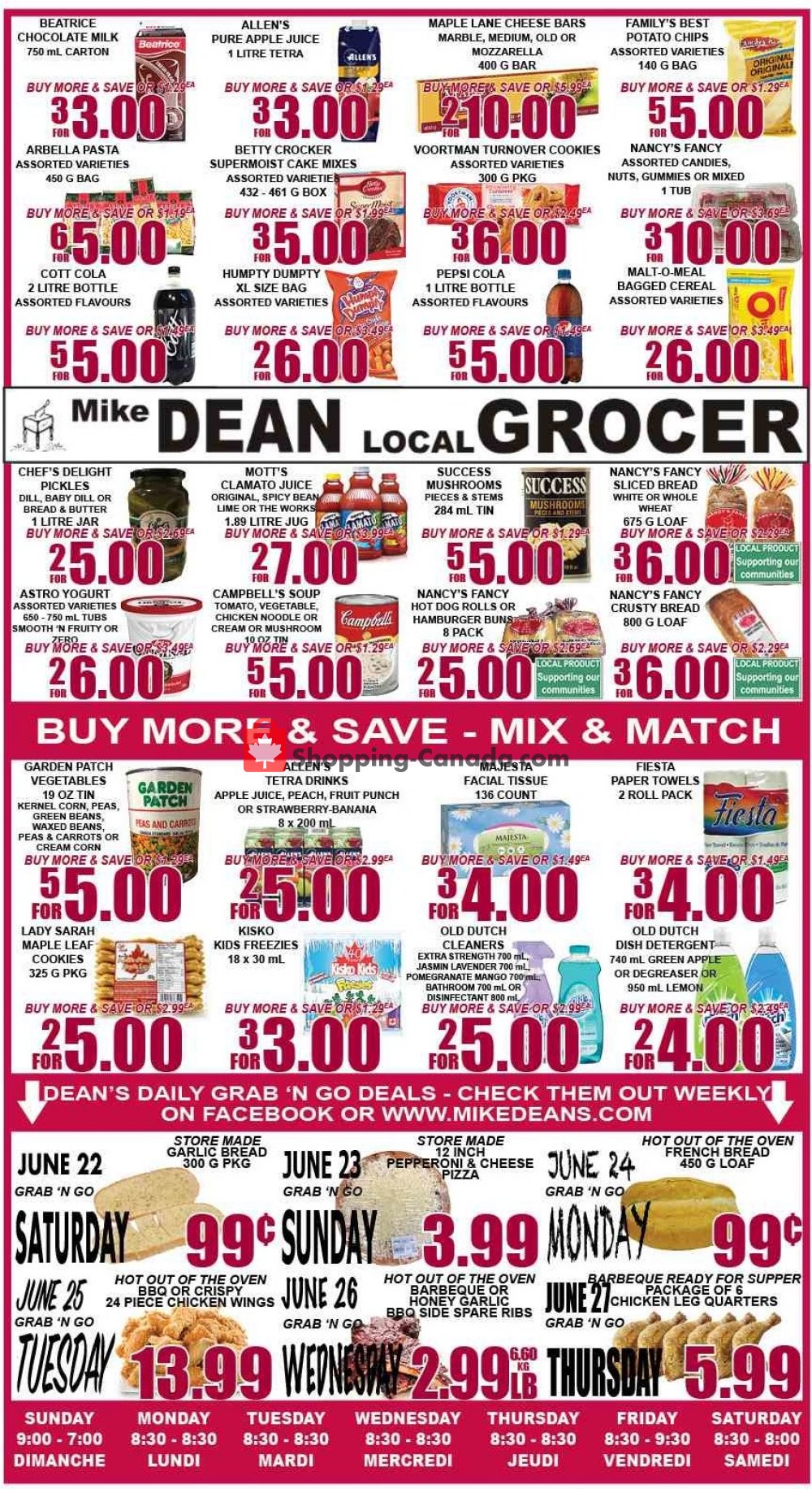 Mike Dean’s Local Grocer flyer from Friday June 21, 2019 to Thursday June 27, 2019 - page 2