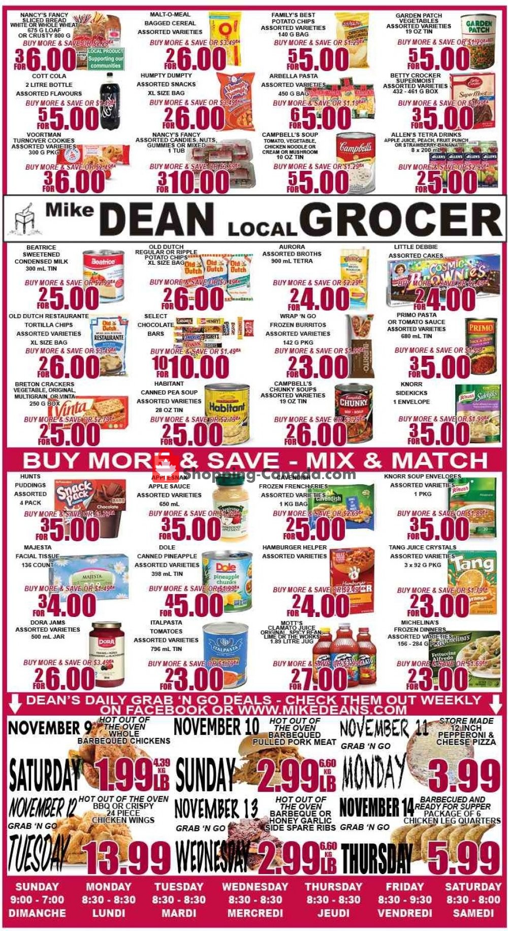Mike Dean’s Local Grocer flyer from Friday November 8, 2019 to Thursday November 14, 2019 - page 2
