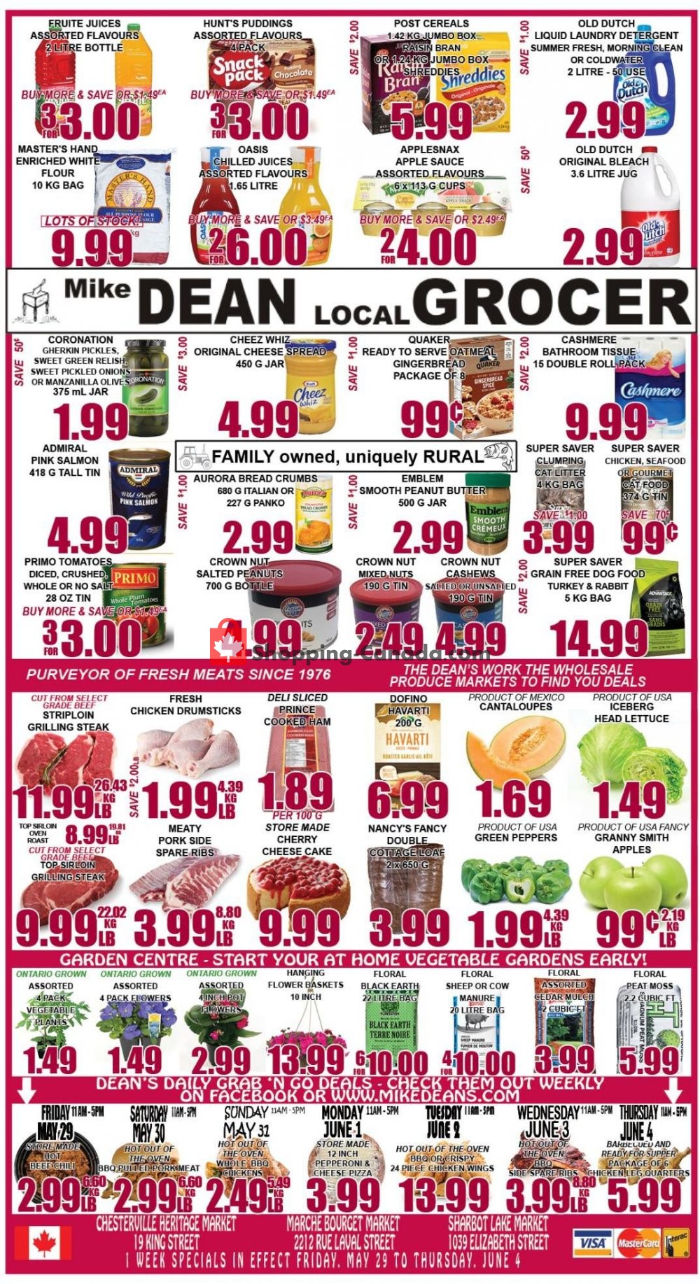 Mike Dean’s Local Grocer flyer from Friday May 29, 2020 to Thursday June 4, 2020 - page 1