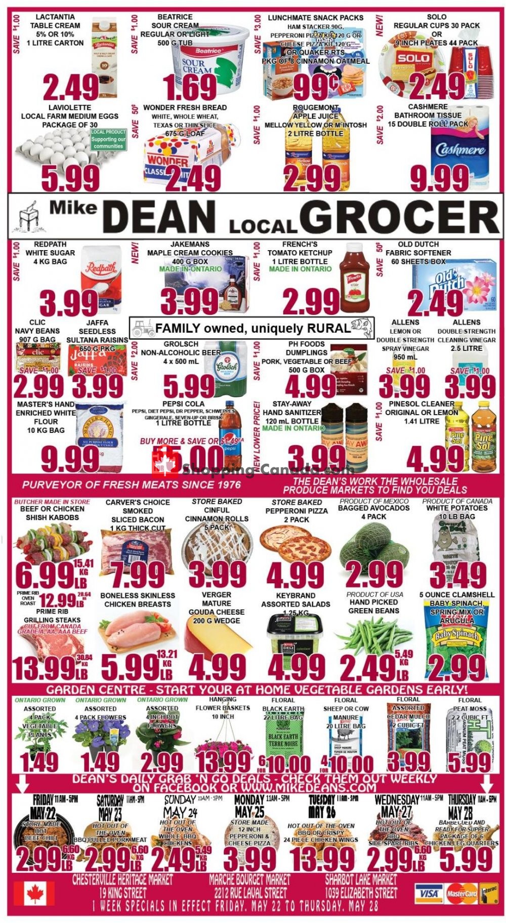 Mike Dean’s Local Grocer flyer from Friday May 22, 2020 to Thursday May 28, 2020 - page 1