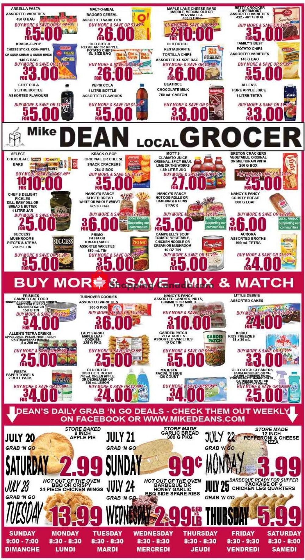 Mike Dean’s Local Grocer flyer from Friday July 19, 2019 to Thursday July 25, 2019 - page 2